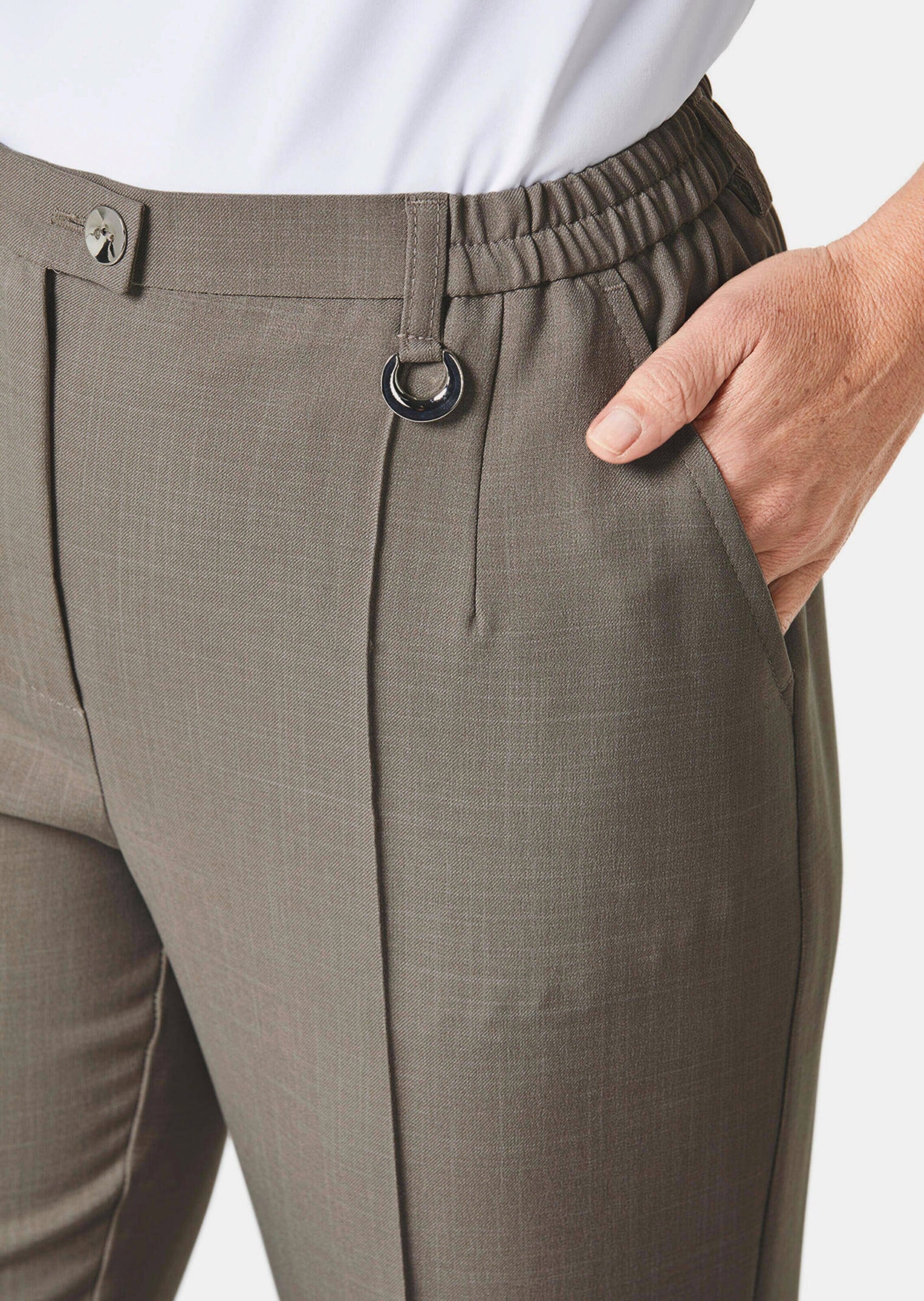 GOLDNER 2-in-1-Hose »Knitterarme Hose Carla mit SilverFresh-Ausrüstung«