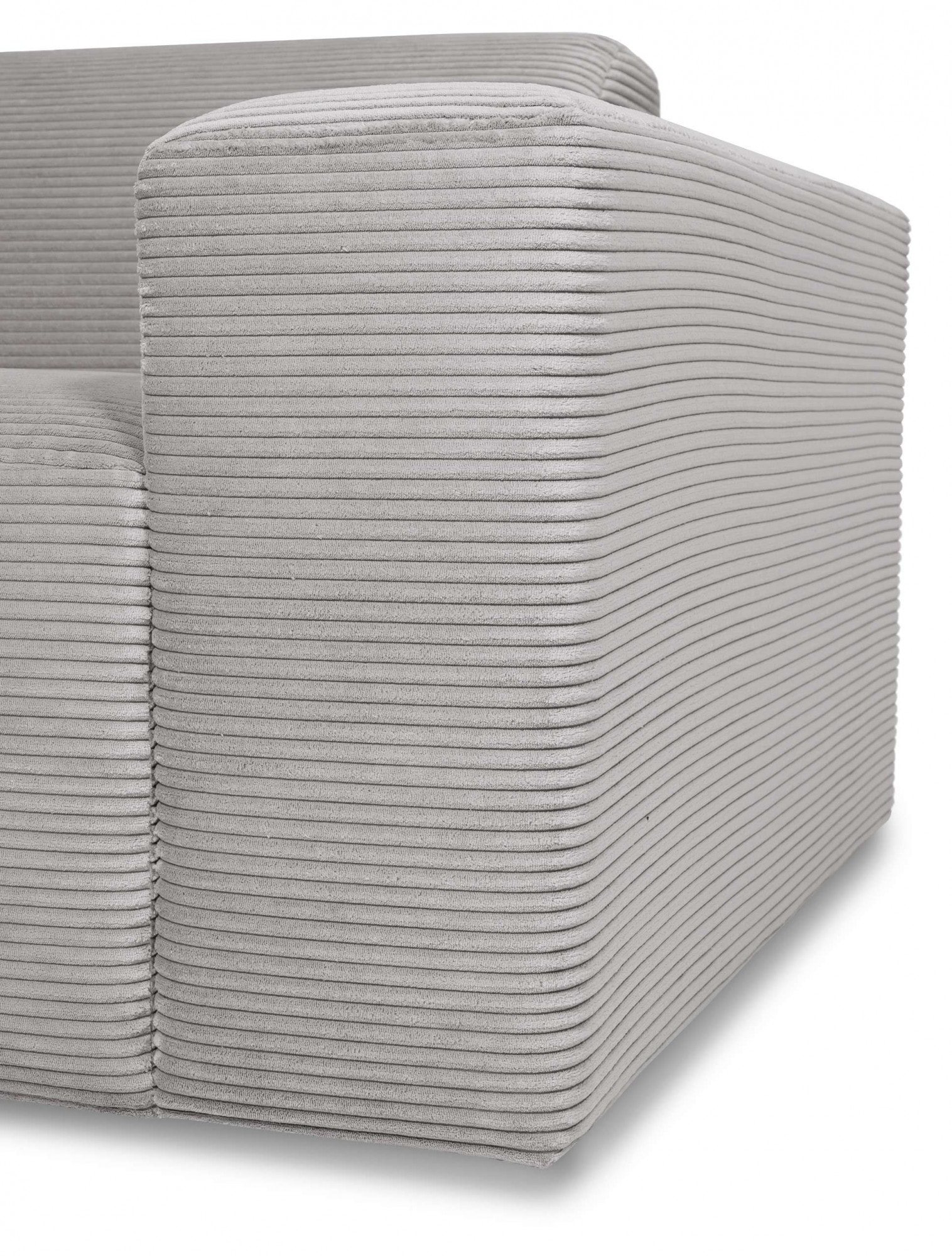 INOSIGN 3-Sitzer »Koa, 228 cm, Modulsofa in Webstoff, Cord, Struktur«, Designsofa, weicher Lounge-Sitzkomfort, Welleunterfederung, bodentief