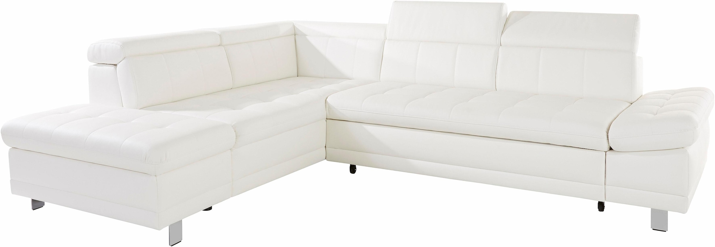 sit&more Ecksofa »Limit L-Form«, wahlweise mit Bettfunktion und Bettkasten