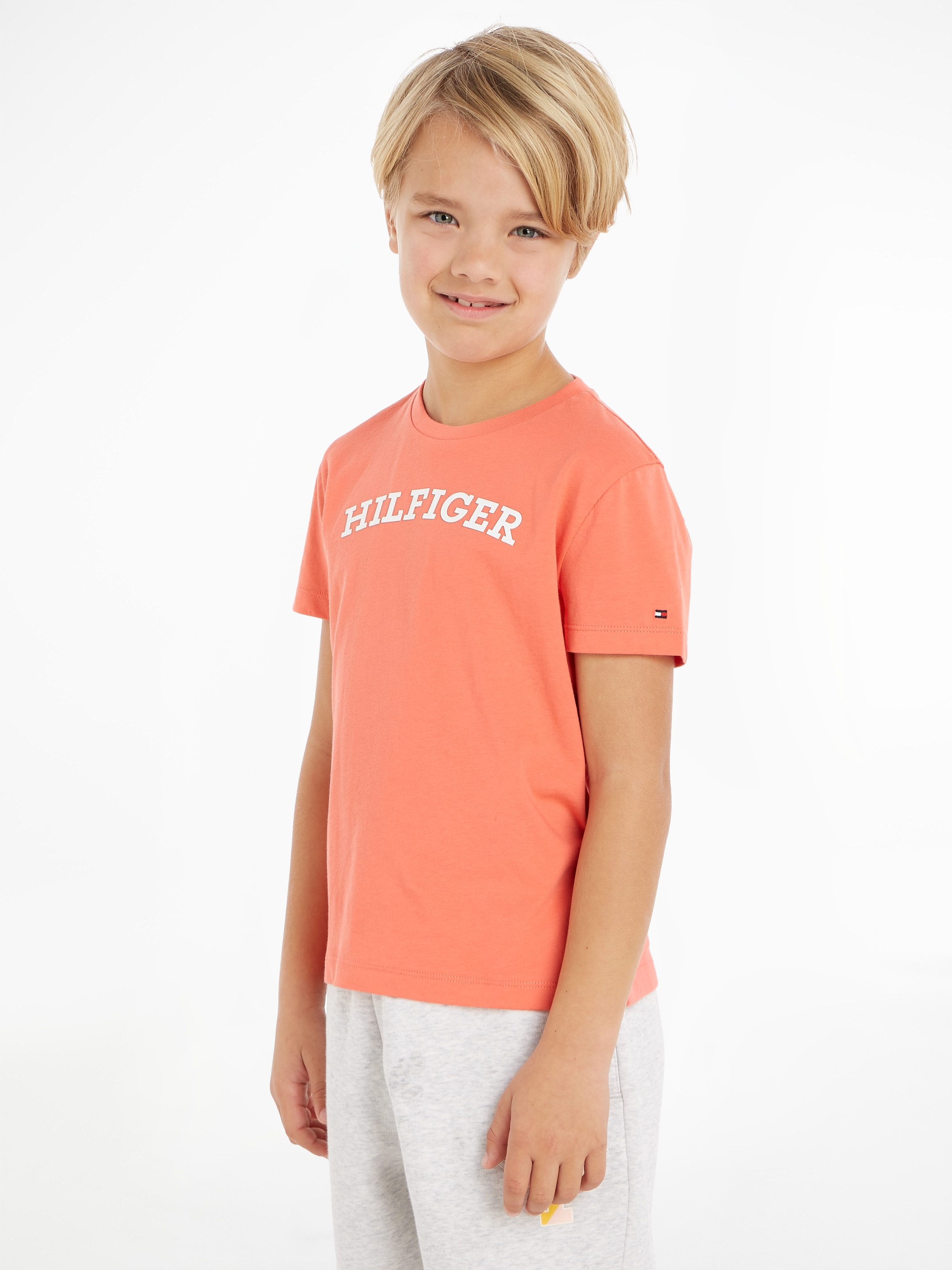Tommy Hilfiger T-Shirt »MONOTYPE TEE S/S«, mit modischem Hilfiger-Logoschriftzug  auf der Brust im OTTO Online Shop