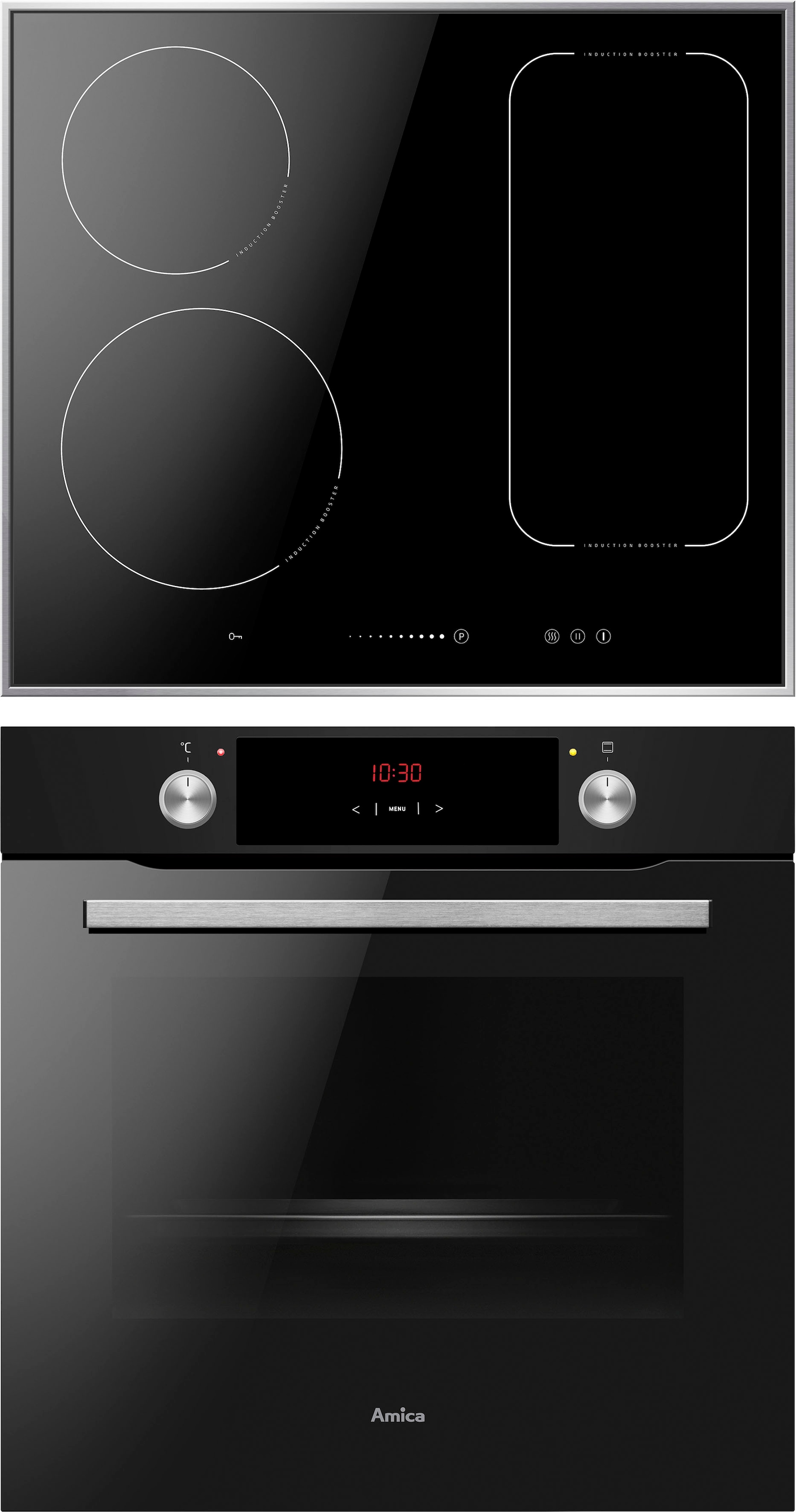Amica Backofen-Set »BOXI 955 000 SM«, mit 2-fach-Teleskopauszug, 2fach-Teleskopauszug, Heißluft, XXL Volumen