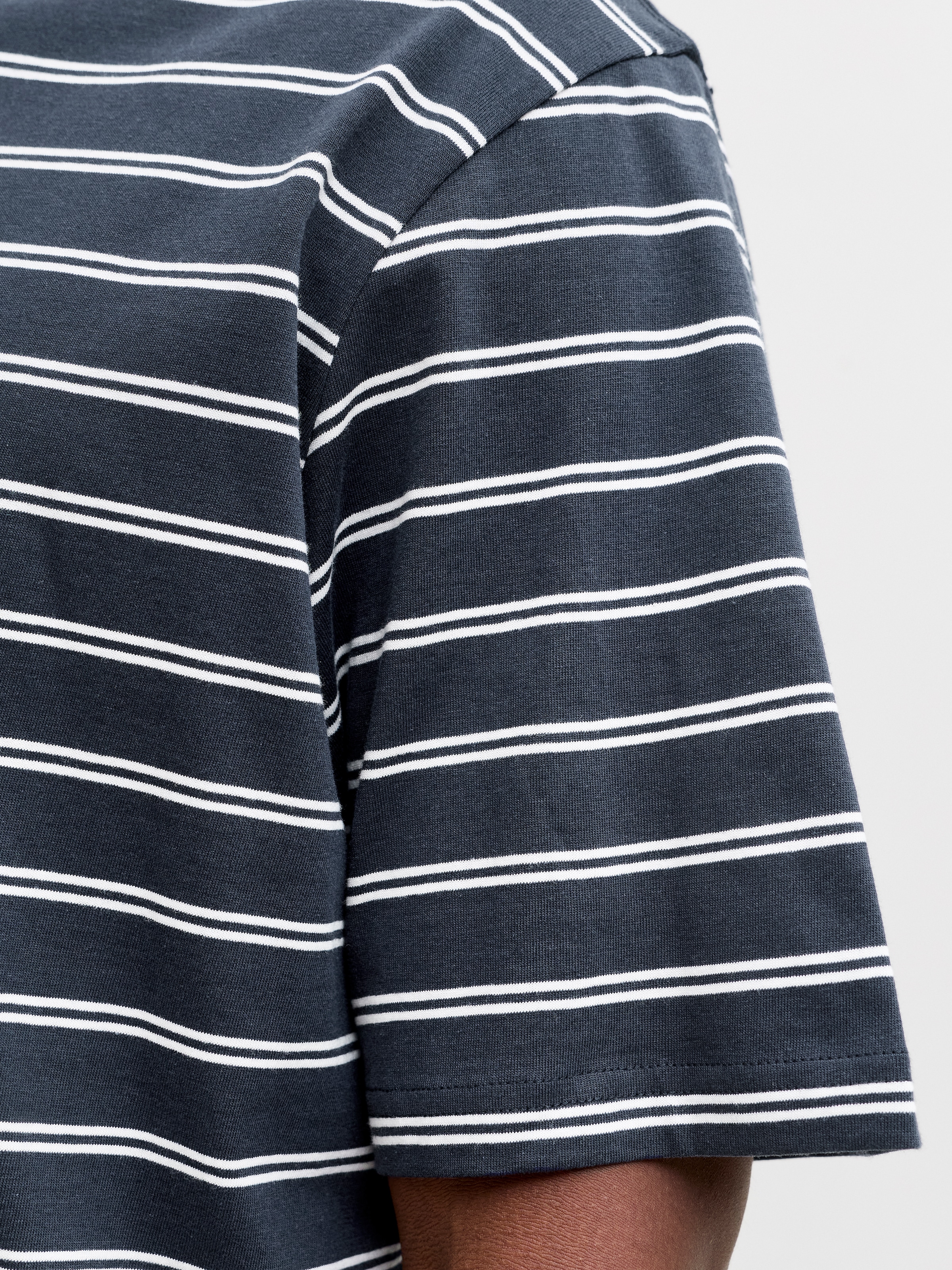 Jack & Jones T-Shirt »JORNORREBRO STRIPE TEE SS CN LN« Baumwolle, relaxed fit