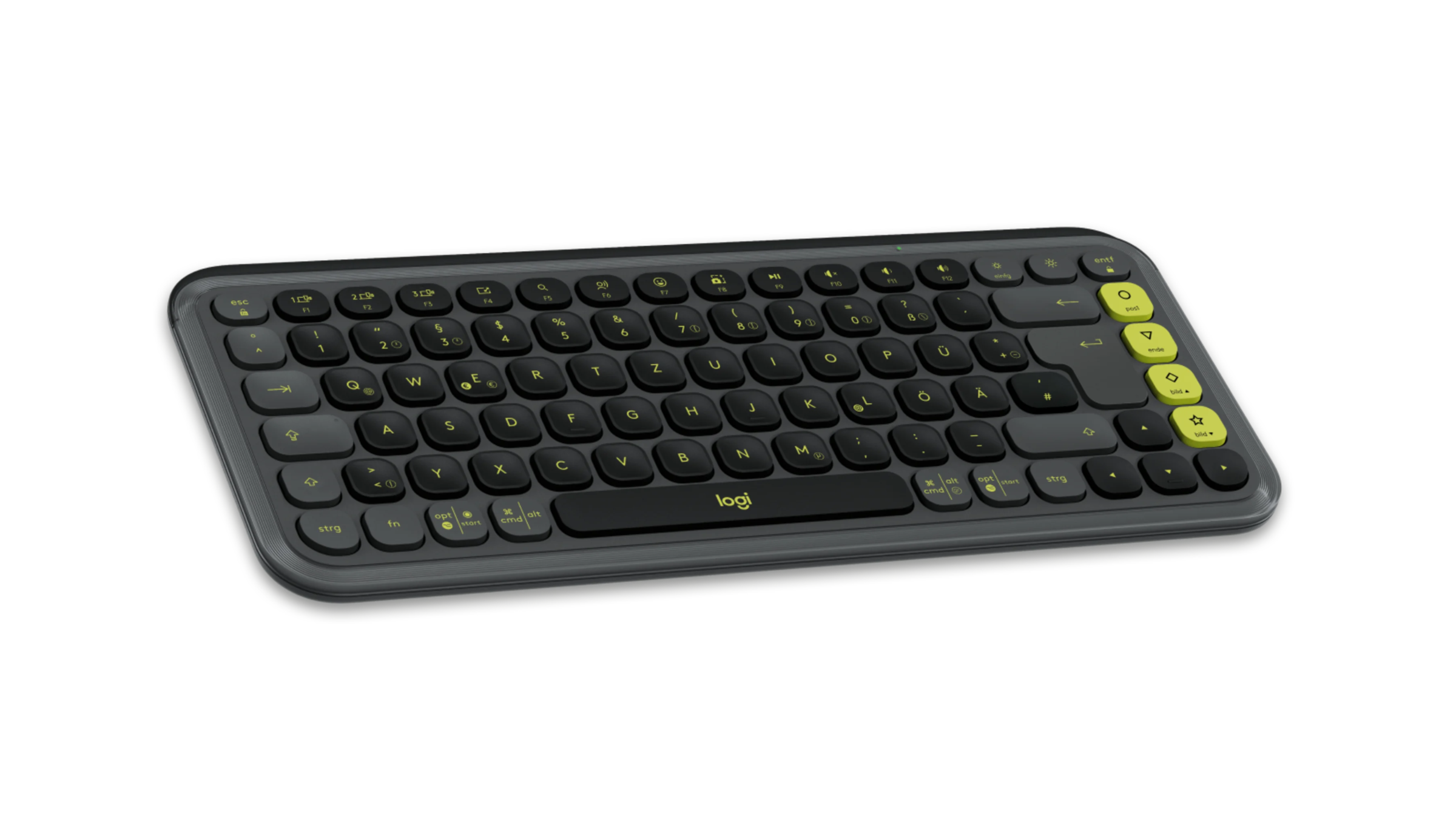 Logitech Gaming-Tastatur »POP ICON COMBO - GRAPHITE - DEU - CENTRAL-419«, Hergestellt aus recyceltem Kunststoff