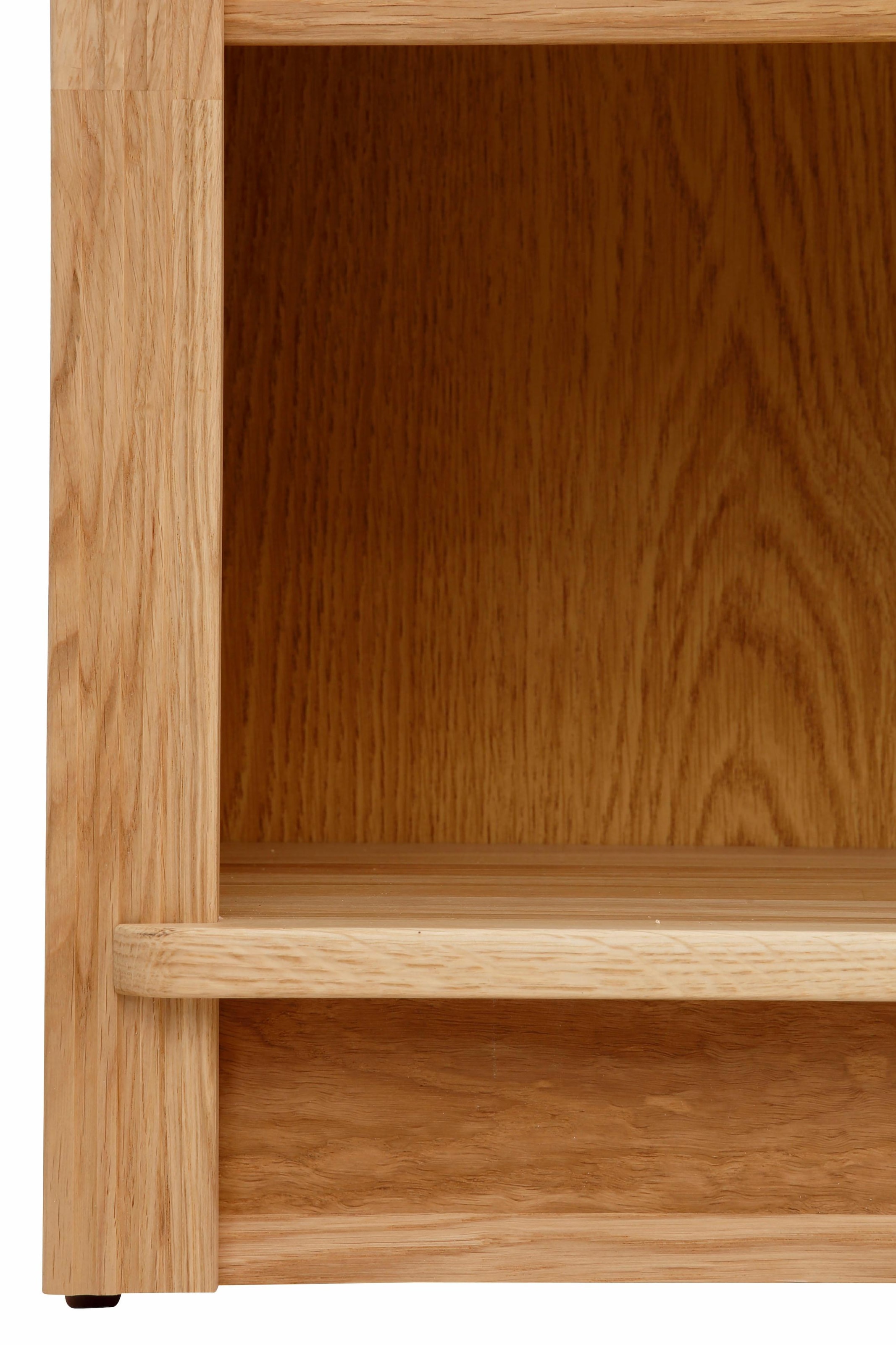 Home affaire Bücherregal »Soeren Eiche Regal B/T/H: 80/29/220/29 cm« teilmassive Eiche, FSC®-zertifiziert