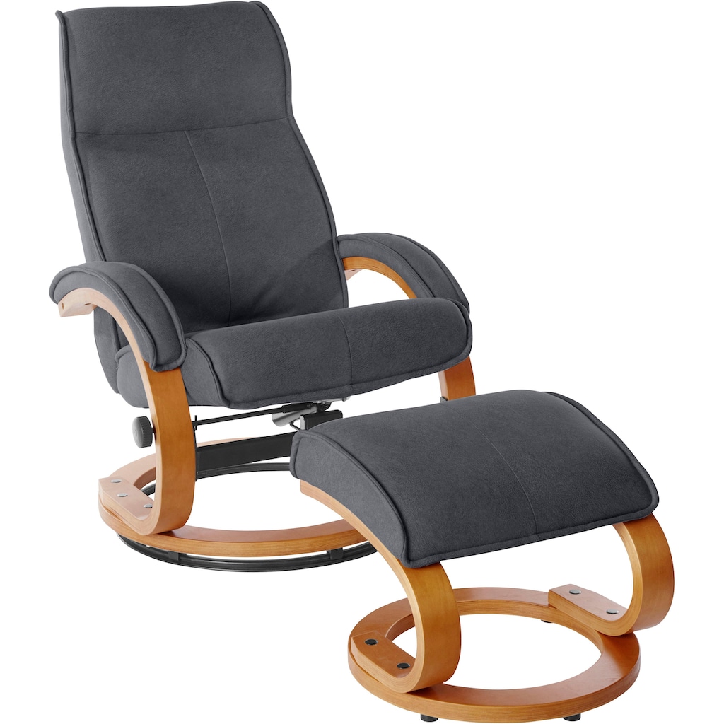 INOSIGN Relaxsessel »Lille«, aus weichem Luxus-Microfaser Bezug und Holzgestell, Sitzhöhe 46 cm