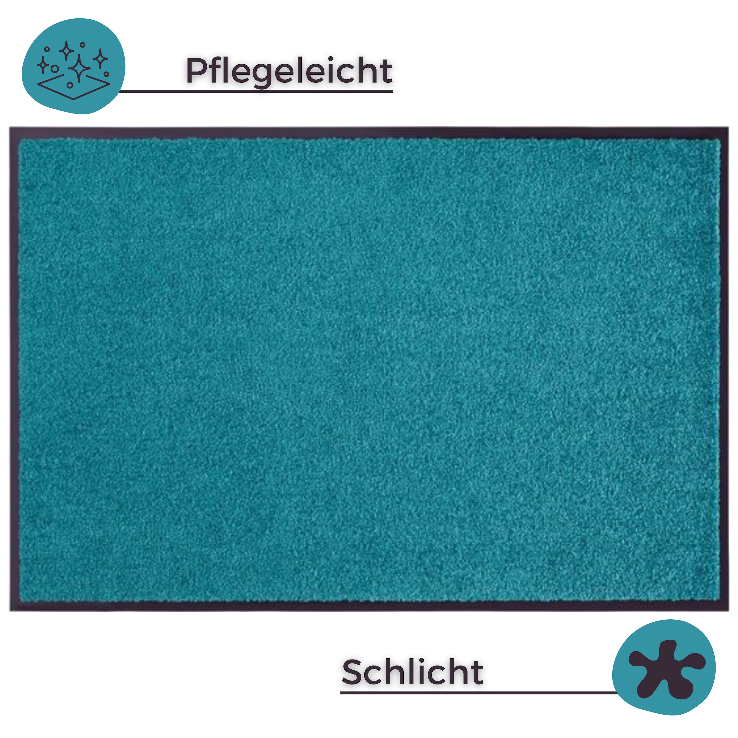 HANSE Home Fußmatte »Wash & Clean«, rechteckig, 7 mm Höhe, Schmutzfangmatte, Türmatte, In- und Outdoor, Teppich, Läufer, waschbar