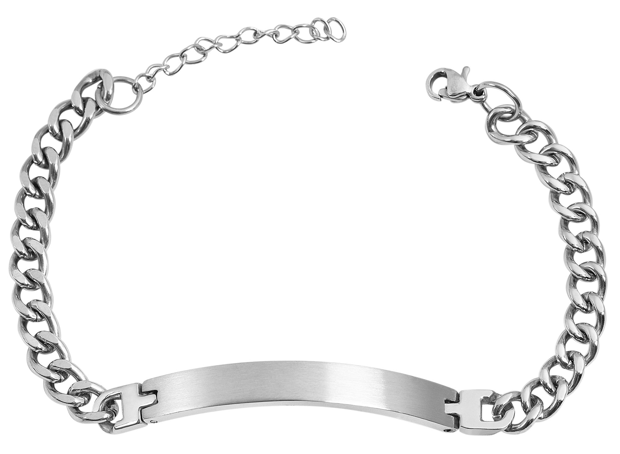 Adelia´s Panzerarmband »Unisex Armband ¿ Panzerarmband aus Edelstahl 21 cm«