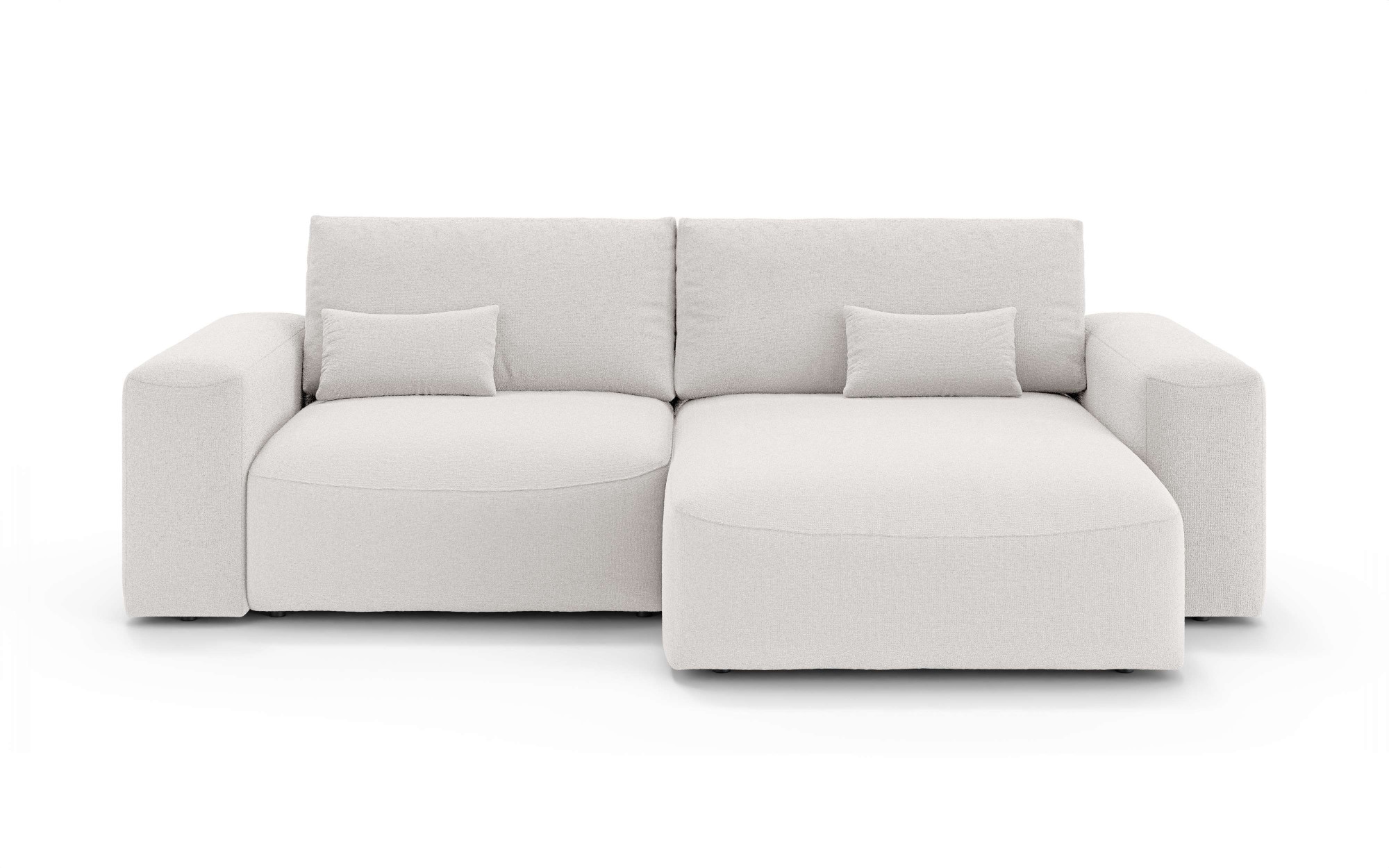 OTTO home Ecksofa »MATTS Schlafsofa mit Bettkasten, Maße B/T/H: 265/159/89 cm«, L-Form mit Recamiere rechts oder links, hoher Sitzkomfort