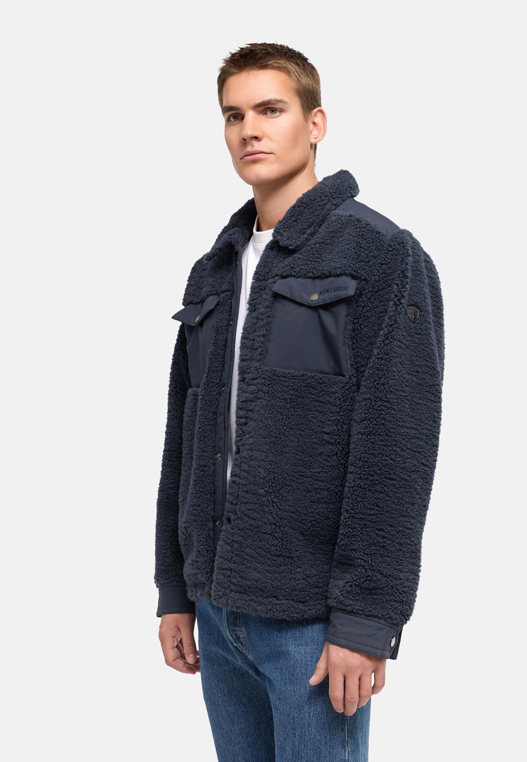 Stone Harbour Fellimitatjacke »Fellimitatjacke Taureek XX« ohne Kapuze Teddy Jacke mit Futter