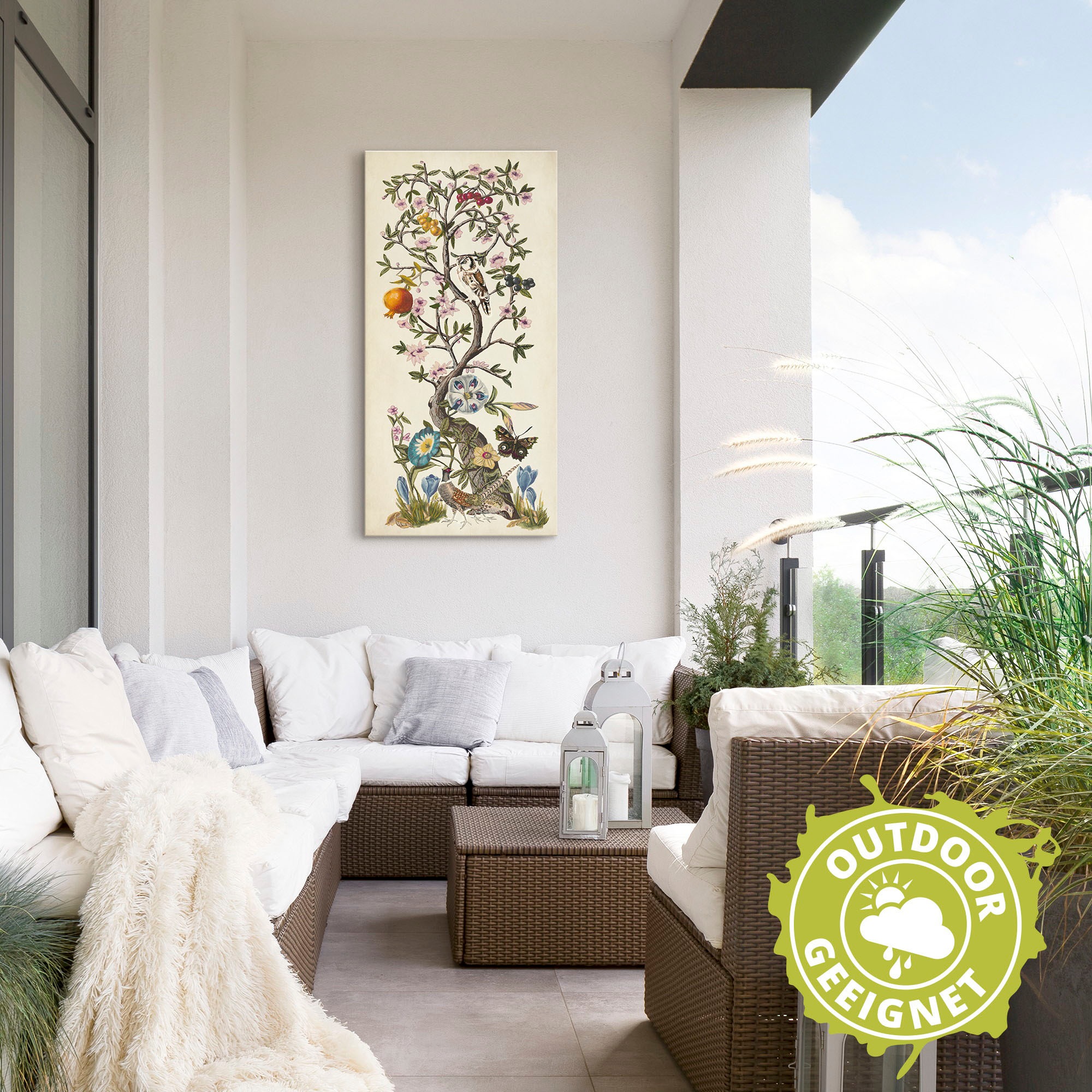 Artland Wandbild »Chinoiserie Natur I«, Pflanzen, (1 St.), als Alubild, Outdoorbild, Leinwandbild, Poster in verschied. Größen