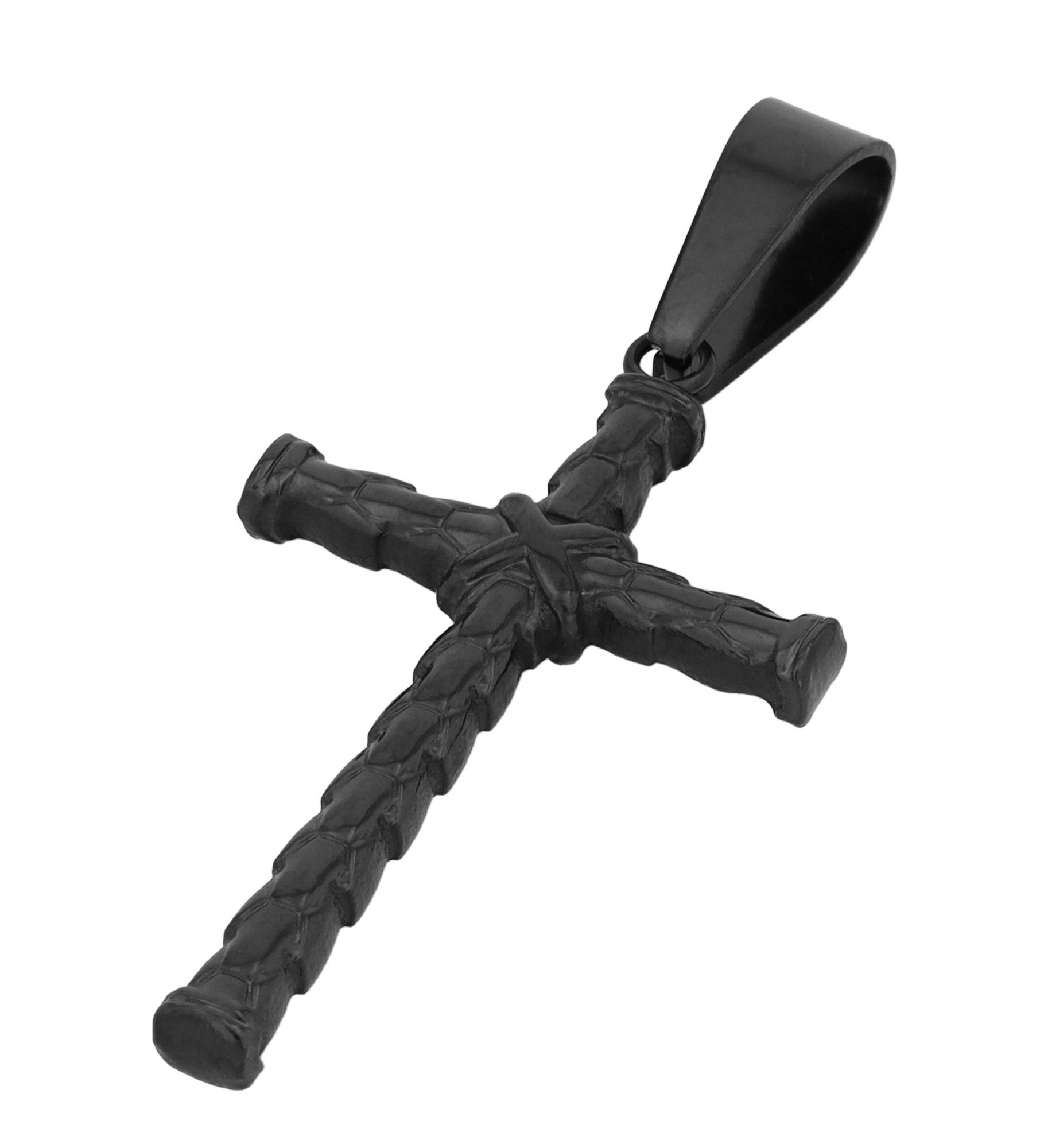 Adelia´s Kreuzanhänger »Unisex Anhänger ¿ Kreuz Kreuzanhänger aus Edelstahl«