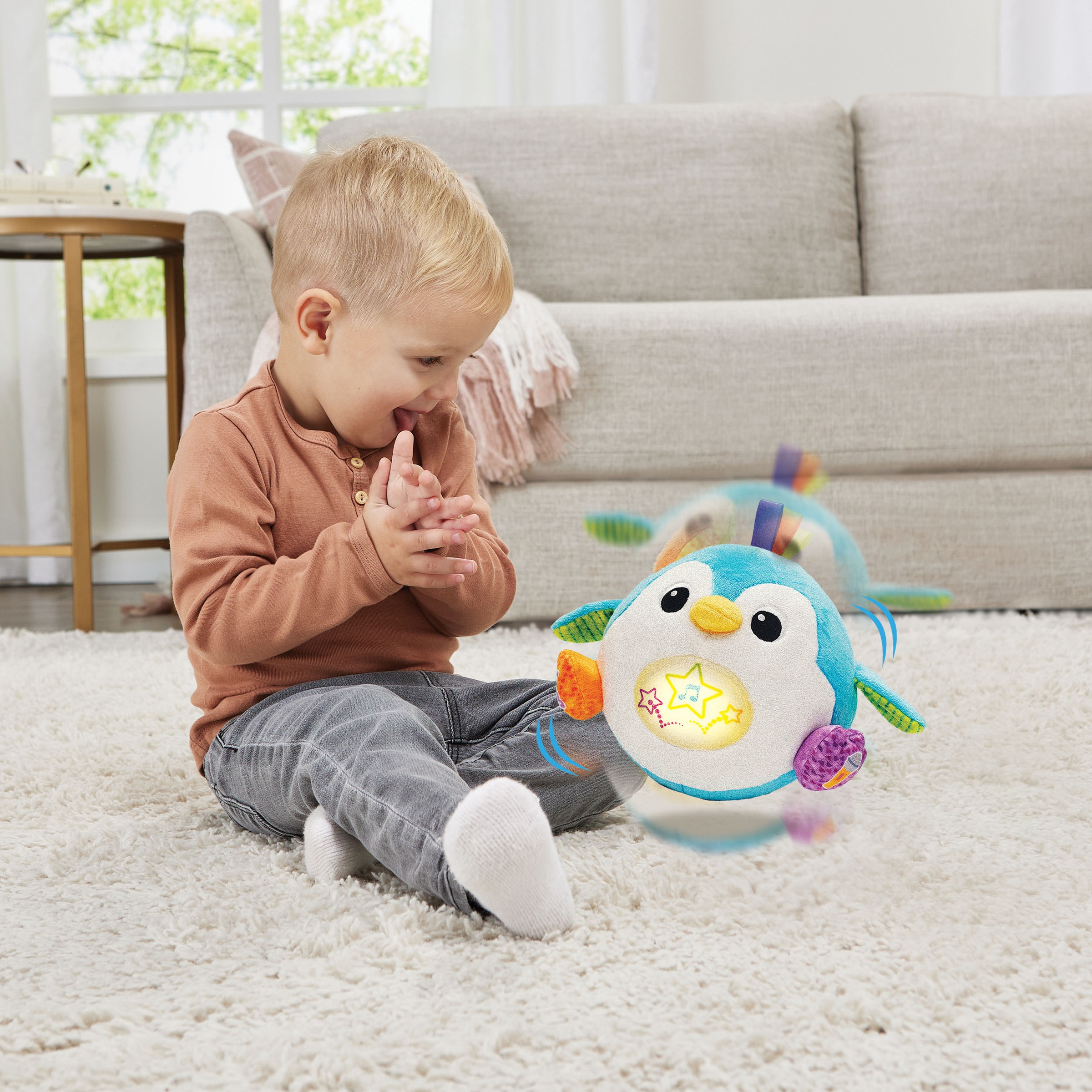 Vtech® Plüschfigur »Vtech Baby, Hüpfspaß-Pinguin« mit Aufnahmefunktion