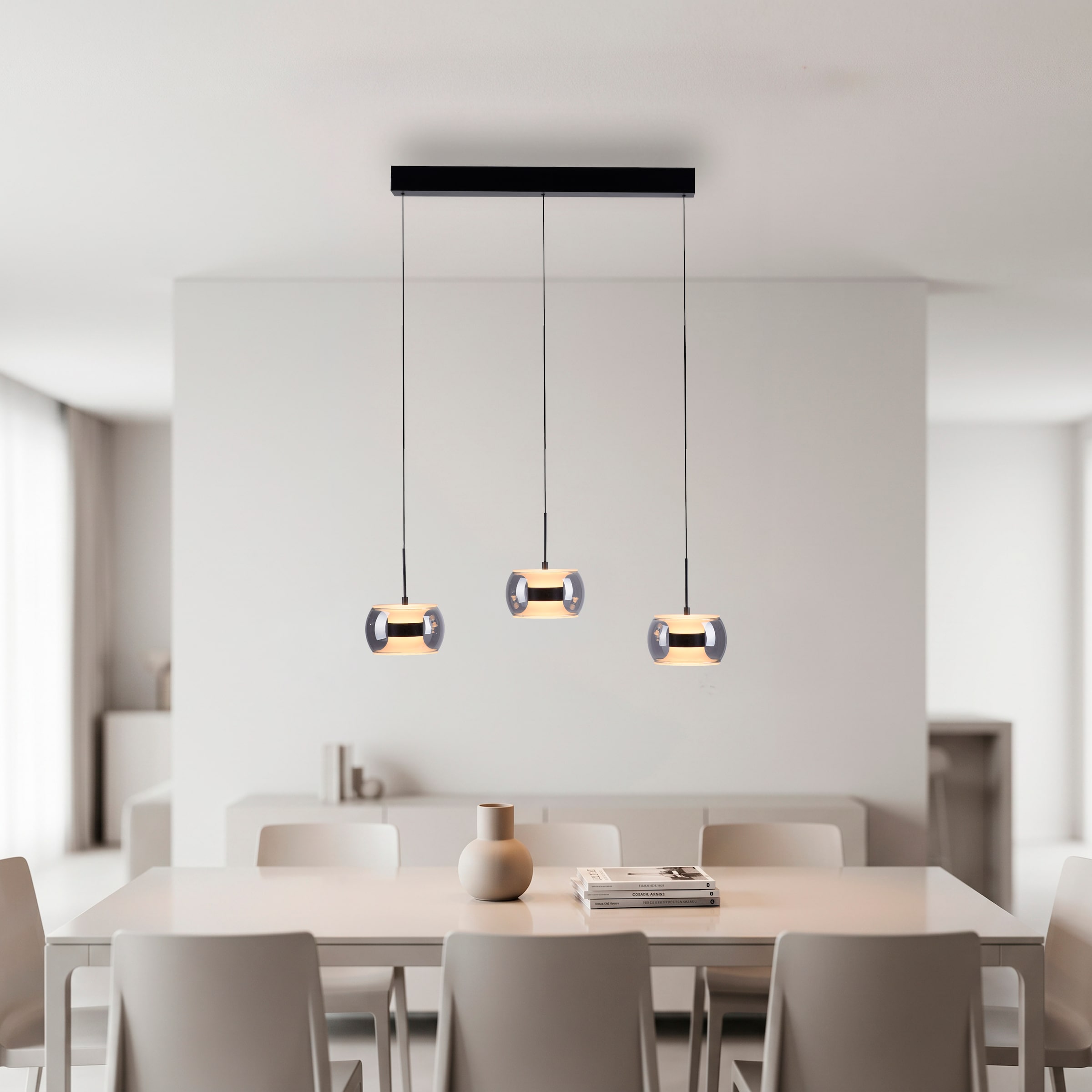 Paul Neuhaus LED Pendelleuchte »FUMEA« LED-Board 1 Stk. warmweiß - kaltweiß Comfort Lift, CCT(2200-5000K), 3-Stufen-Dimmung per Wandschalter