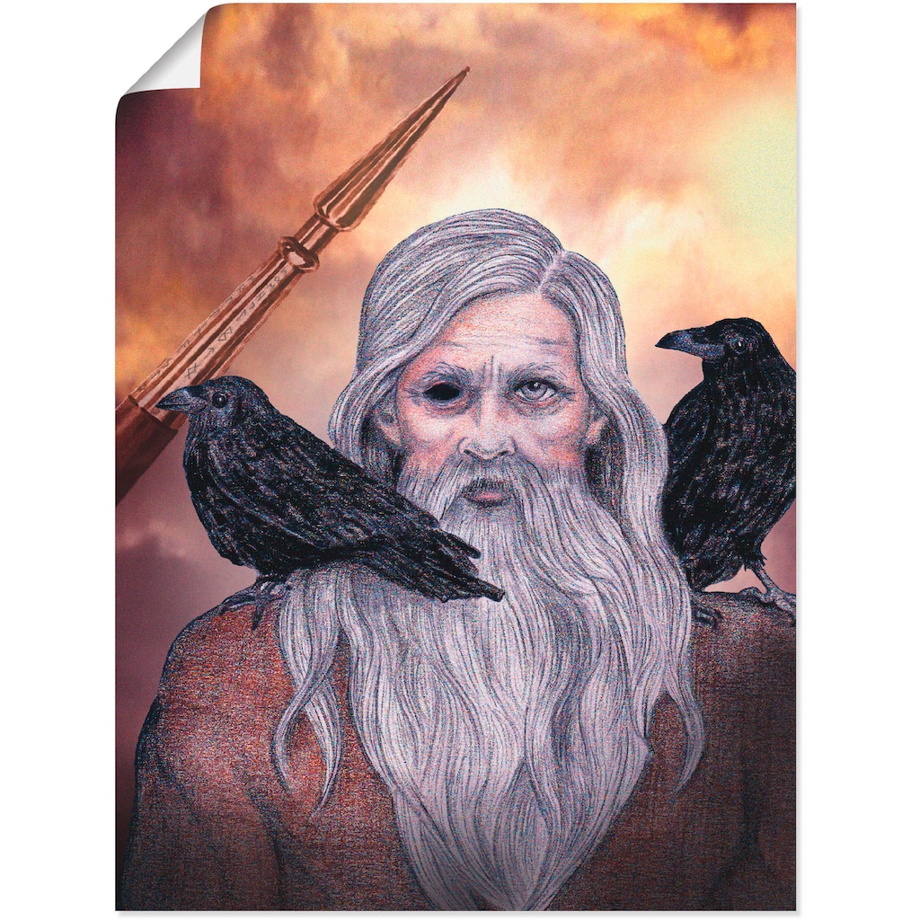 Artland Poster »Odin«, Götter, (1 St.)