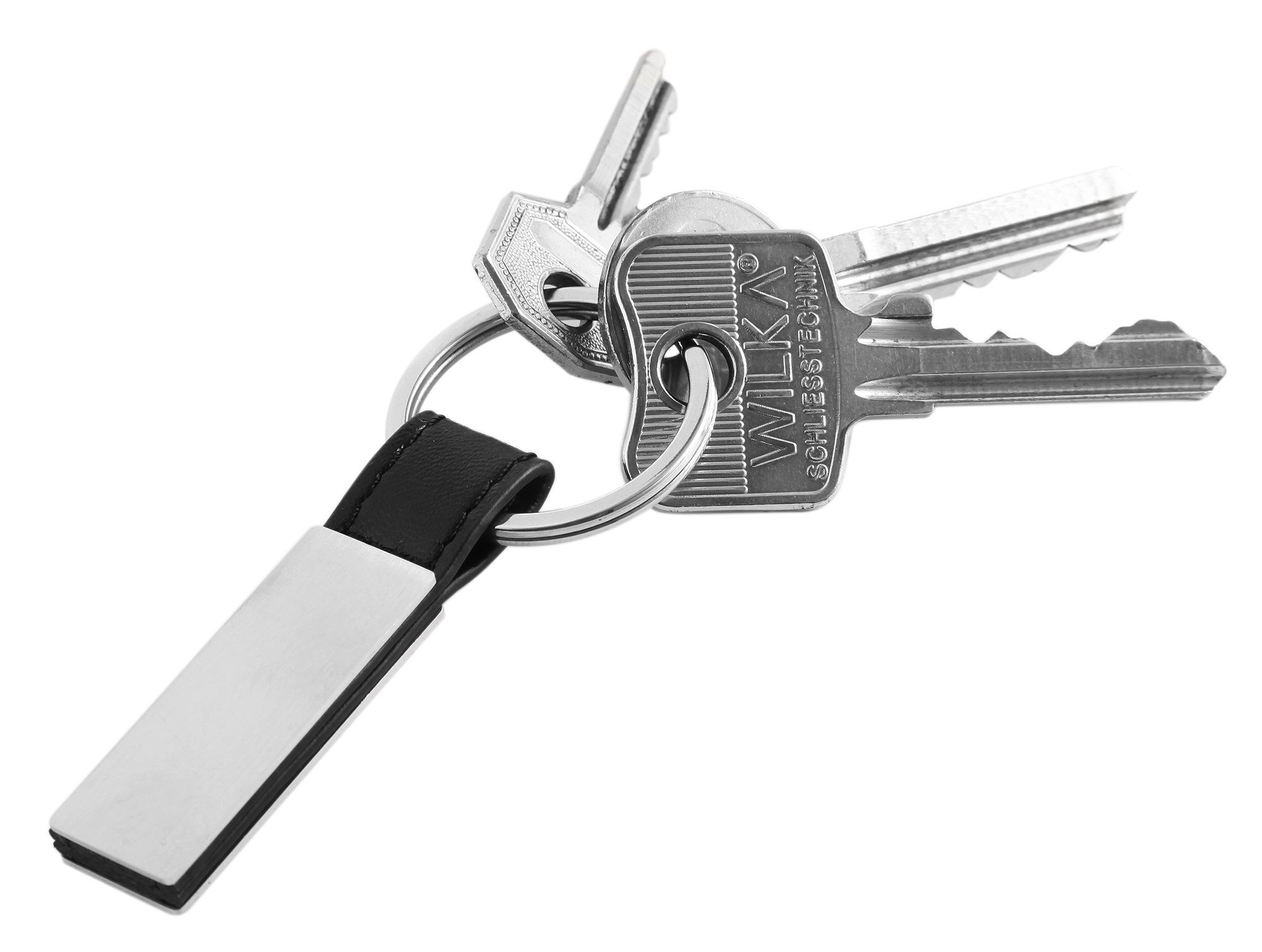 Adelia´s Kettenanhänger »Unisex Anhänger ¿ Schlüssel Gravuranhänger aus Edelstahl«