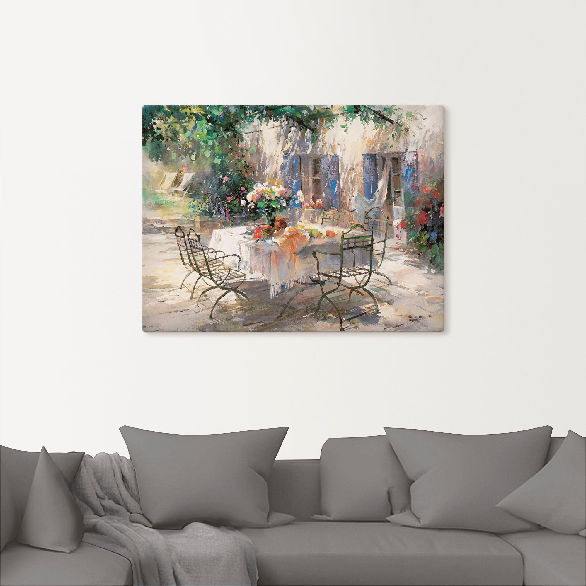 Artland Wandbild »Schatten Garten«, Garten, (1 St.), als Leinwandbild, Poster, Wandaufkleber in verschied. Größen