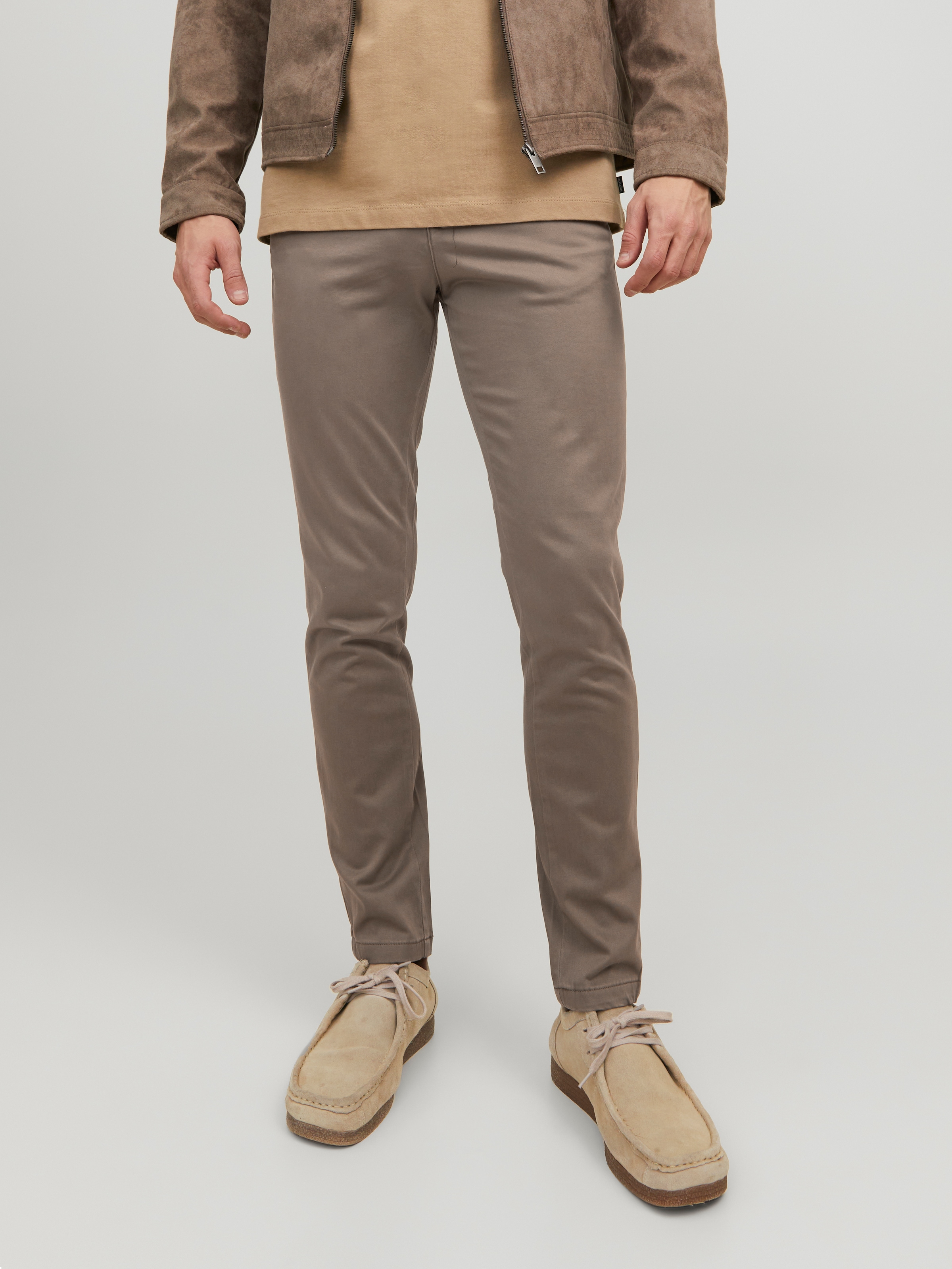 Jack & Jones »JJIMARCO mit Badge und hohem Tragekomfort«  unifarben, modisch, slim fit, Baumwollmischung