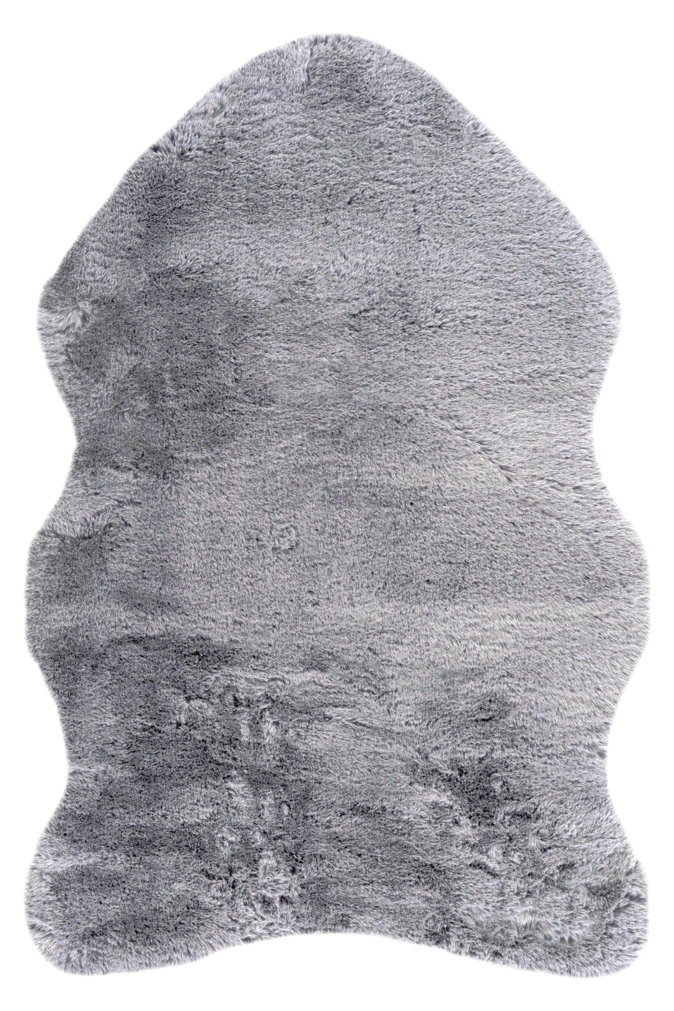 Obsession Fellteppich »Infinity 201« fellförmig 40 mm Höhe Kunstfell, Uni Farben, Kaninchenfell Haptik, supersoft