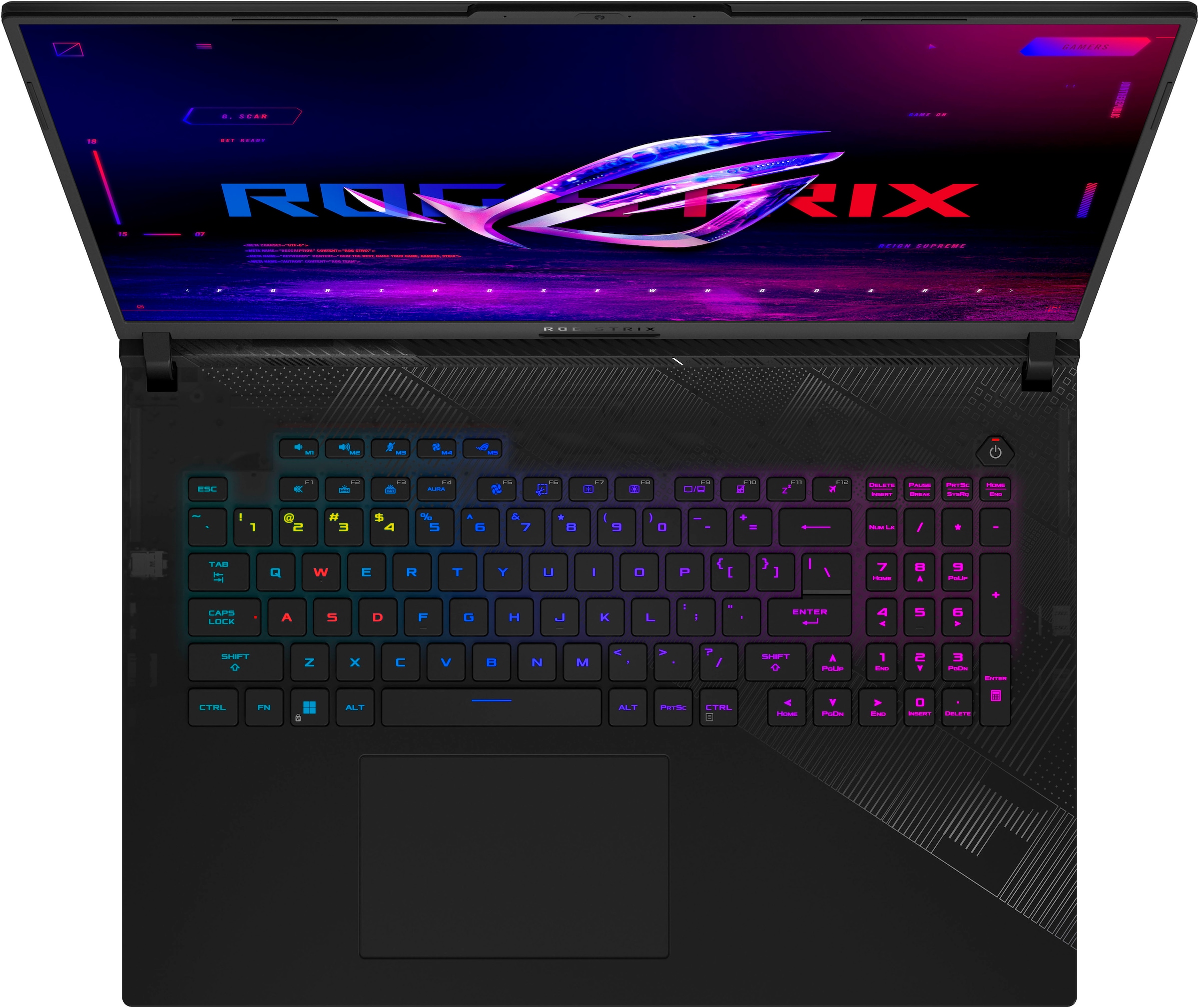 Asus Gaming-Notebook »ROG Strix Scar18 G834JYR-R6019W«, 45,7 cm, / 18 Zoll, Intel, Core i9, GeForce RTX 4090, 1000 GB SSD