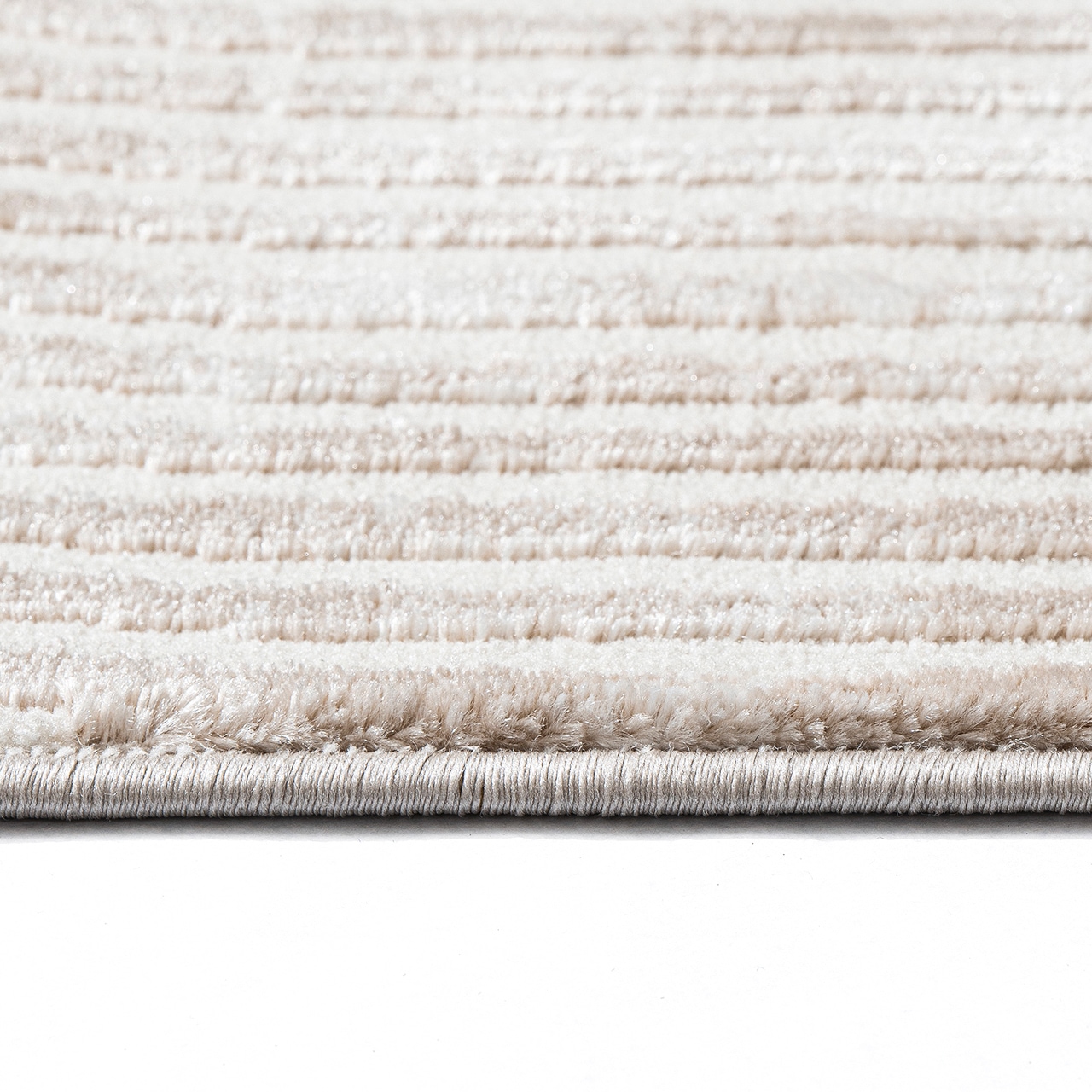 Sehrazat Teppich »Moda 1100 , auch als Läufer« rund 11 mm Höhe Kurzflor, grafisches Hoch Tief  Muster, Wohnzimmer