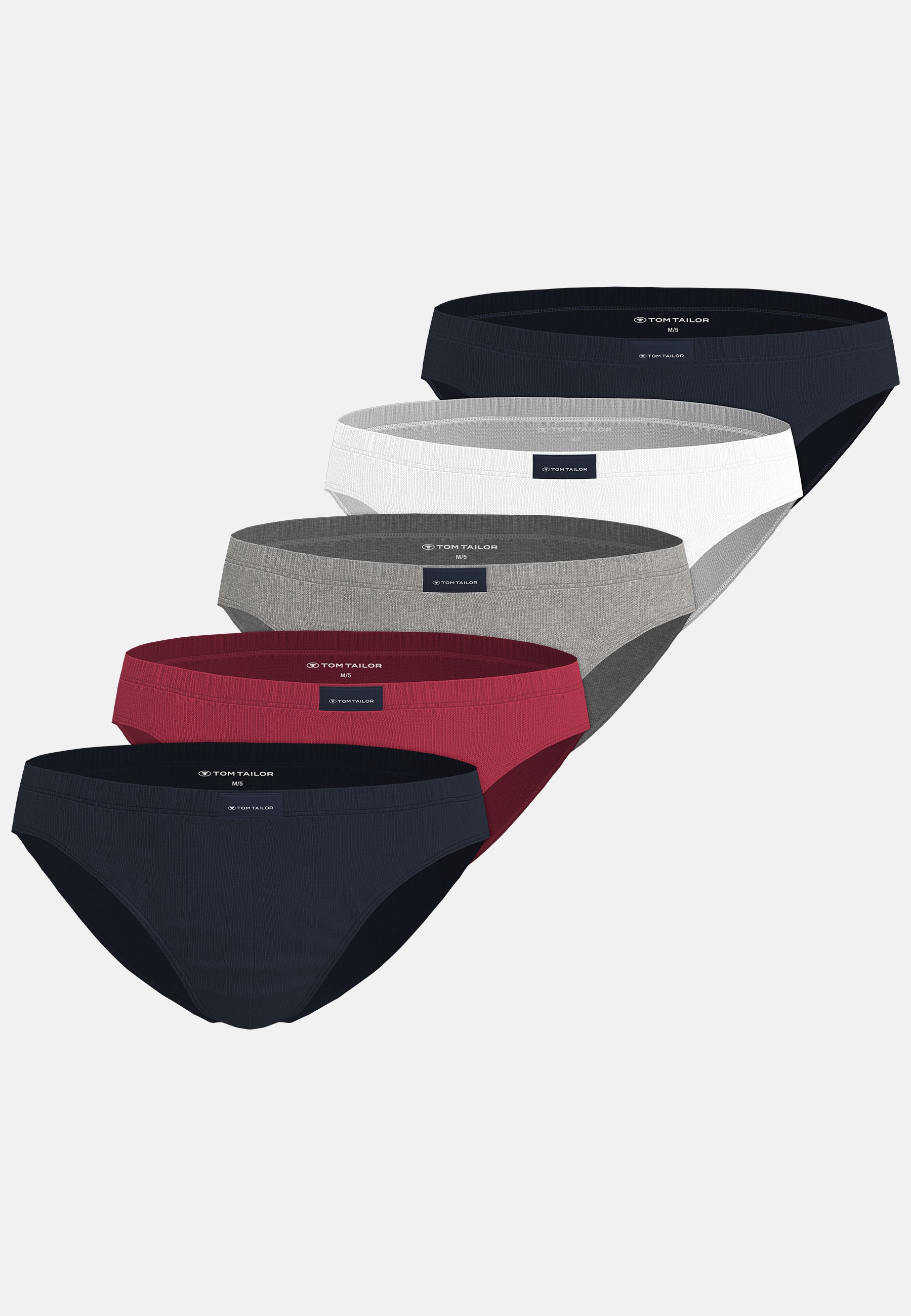 TOM TAILOR Minislip »Colorado«, 5 weich, bequem, eng, atmungsaktiv, breiter Bund, mit Logo