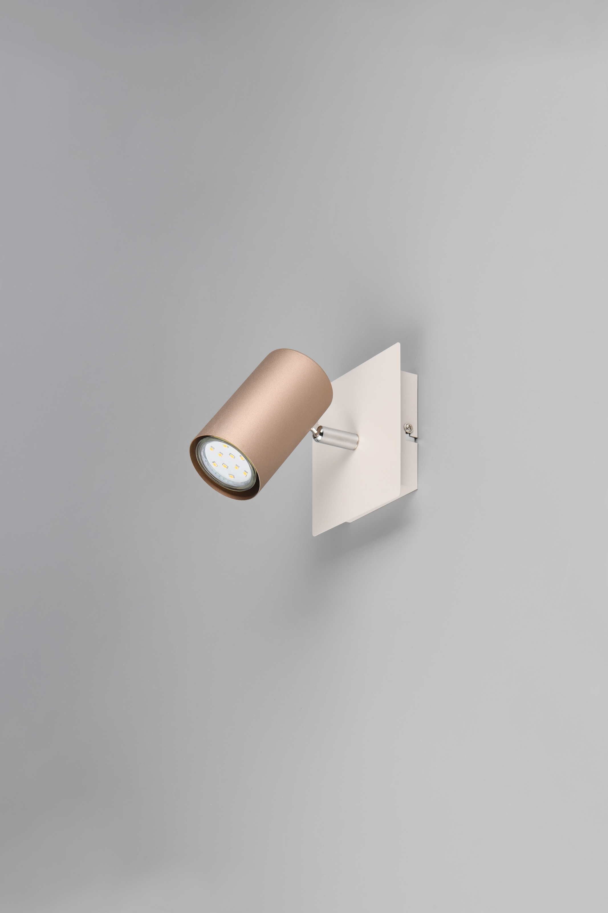 TRIO Leuchten Deckenstrahler »MARLEY, GU10 Deckenspot 1-flammig, exkl 1x GU10 max 25W, Wandspot« GU10 1 Stk. warmweiß - kaltweiß flexibel verstellbarer Spot für Wand oder Decke, in coffee + warm grey