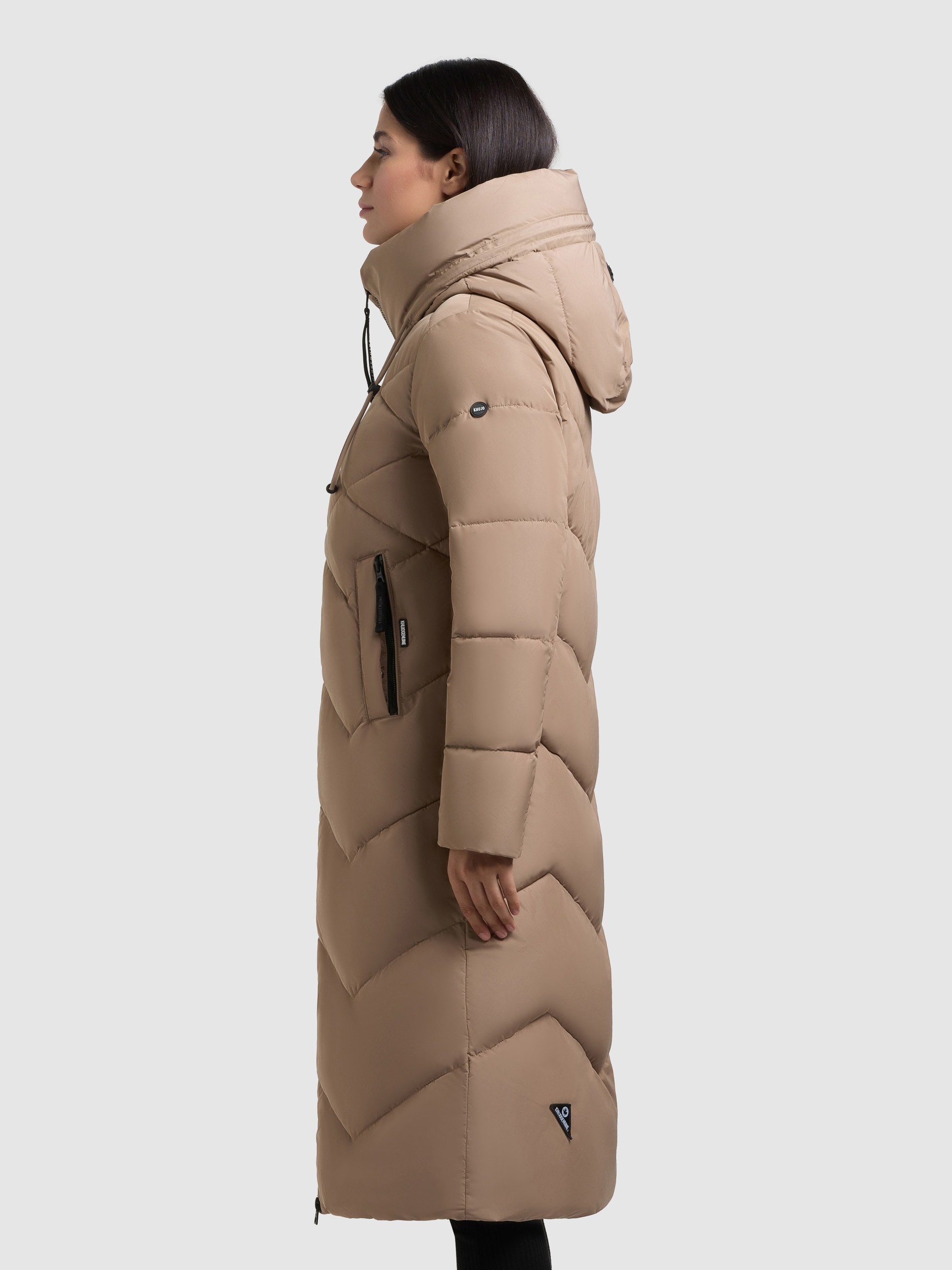 khujo Steppmantel »LINARI« innenliegender Stehkragen, elastische Bündchen am Ärmelfutter