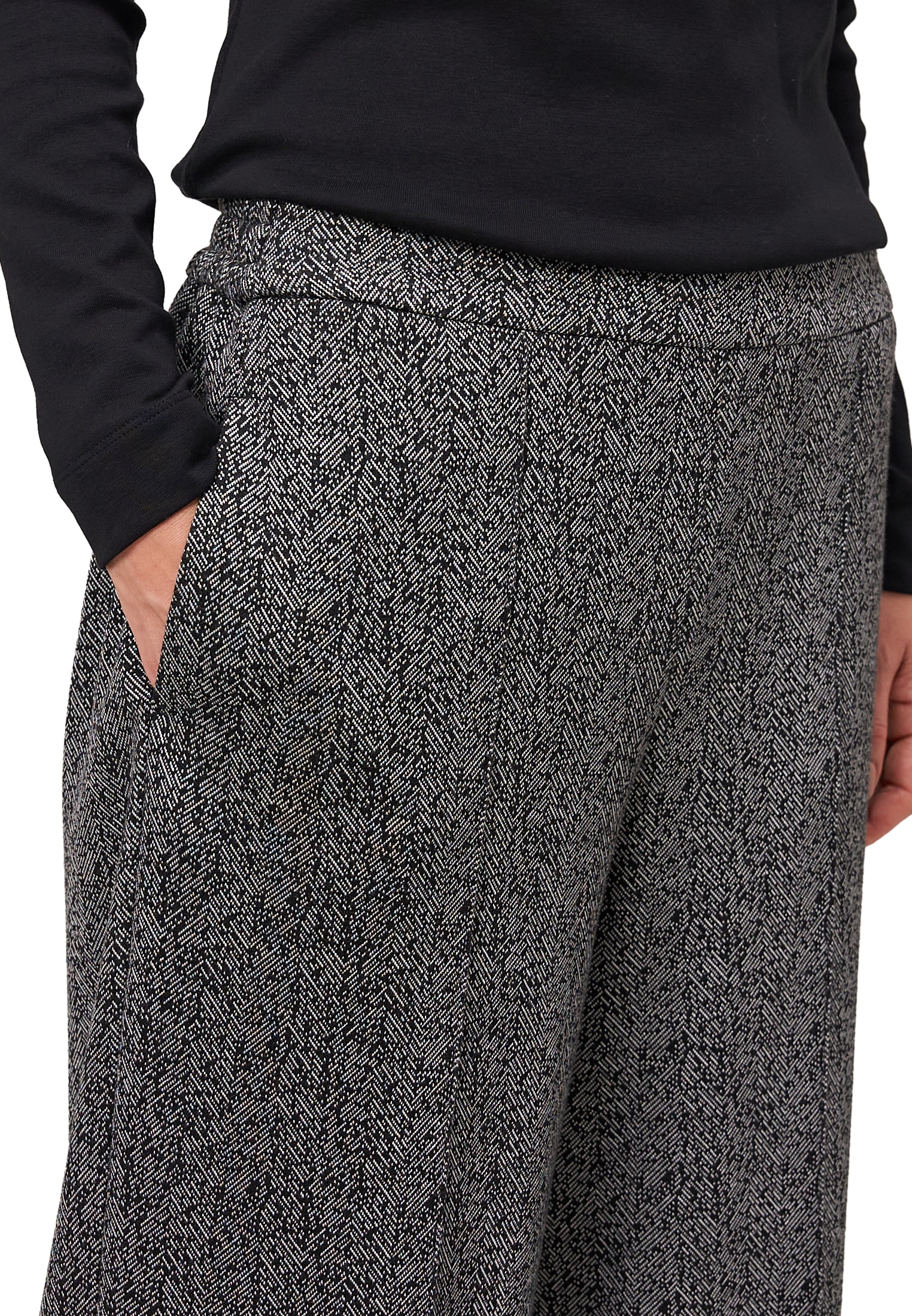 Zero Arbeitshose »Jacquard-Hose weites Bein 26 Inch«