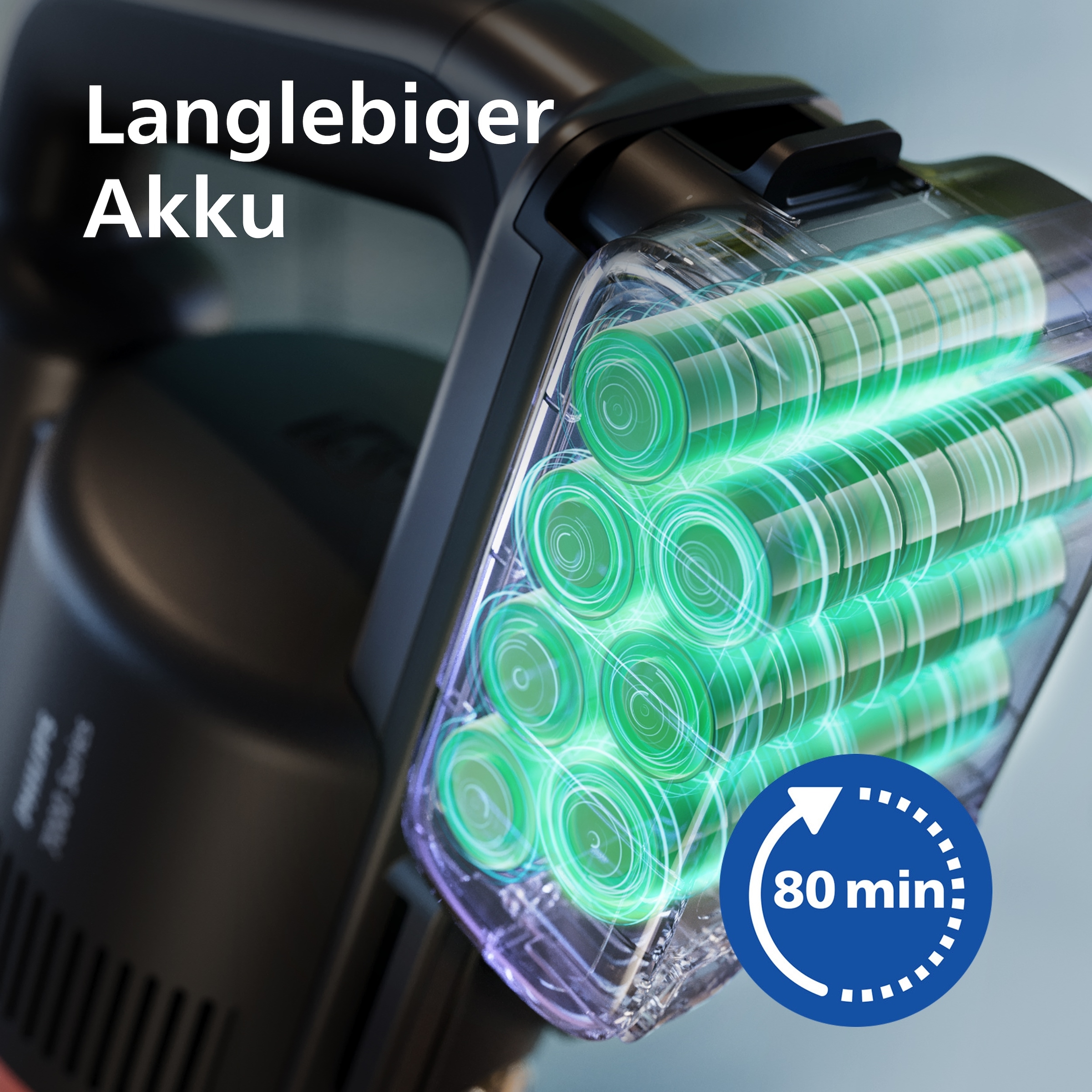 Philips Akku-Hand-und Stielstaubsauger »XC7067/01 7000 Series "Pet"«, mit bis zu 80 Minuten Laufzeit und Bodendüse mit Anti-Haarentwirrung