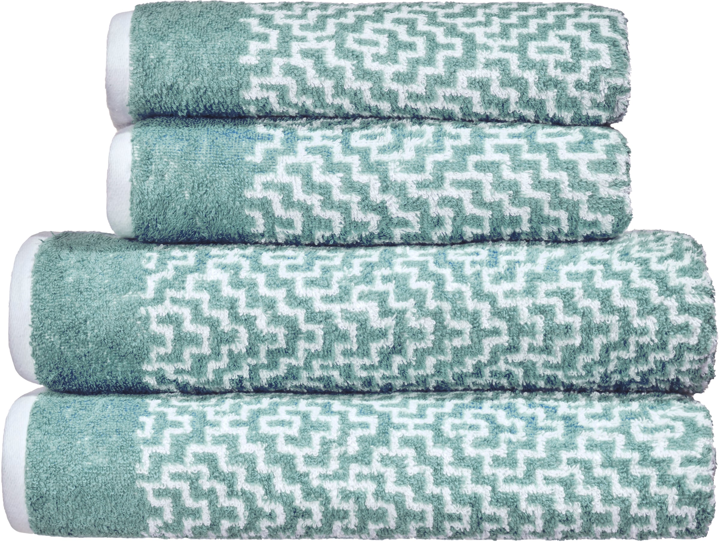 Kleine Wolke Handtuch »Botany«, (1 St., Handtuch 50 x 100 cm), modernes Rauten Design