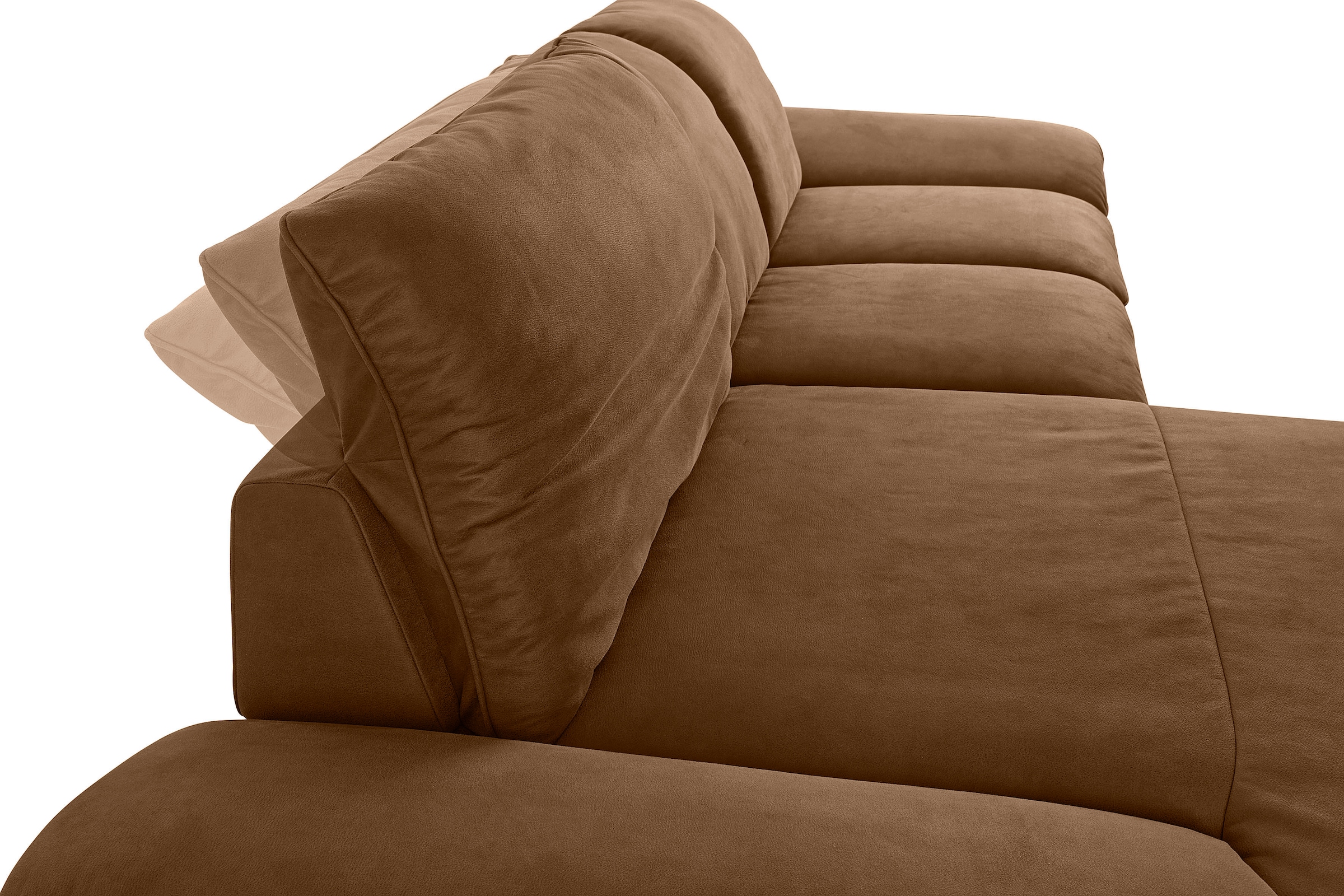 W.SCHILLIG Ecksofa »enjoy&MORE, Designsofa, elegant und bequem, L-Form« Sitztiefenverstellung, Füße schwarz pulverbeschichtet, Breite 310 cm