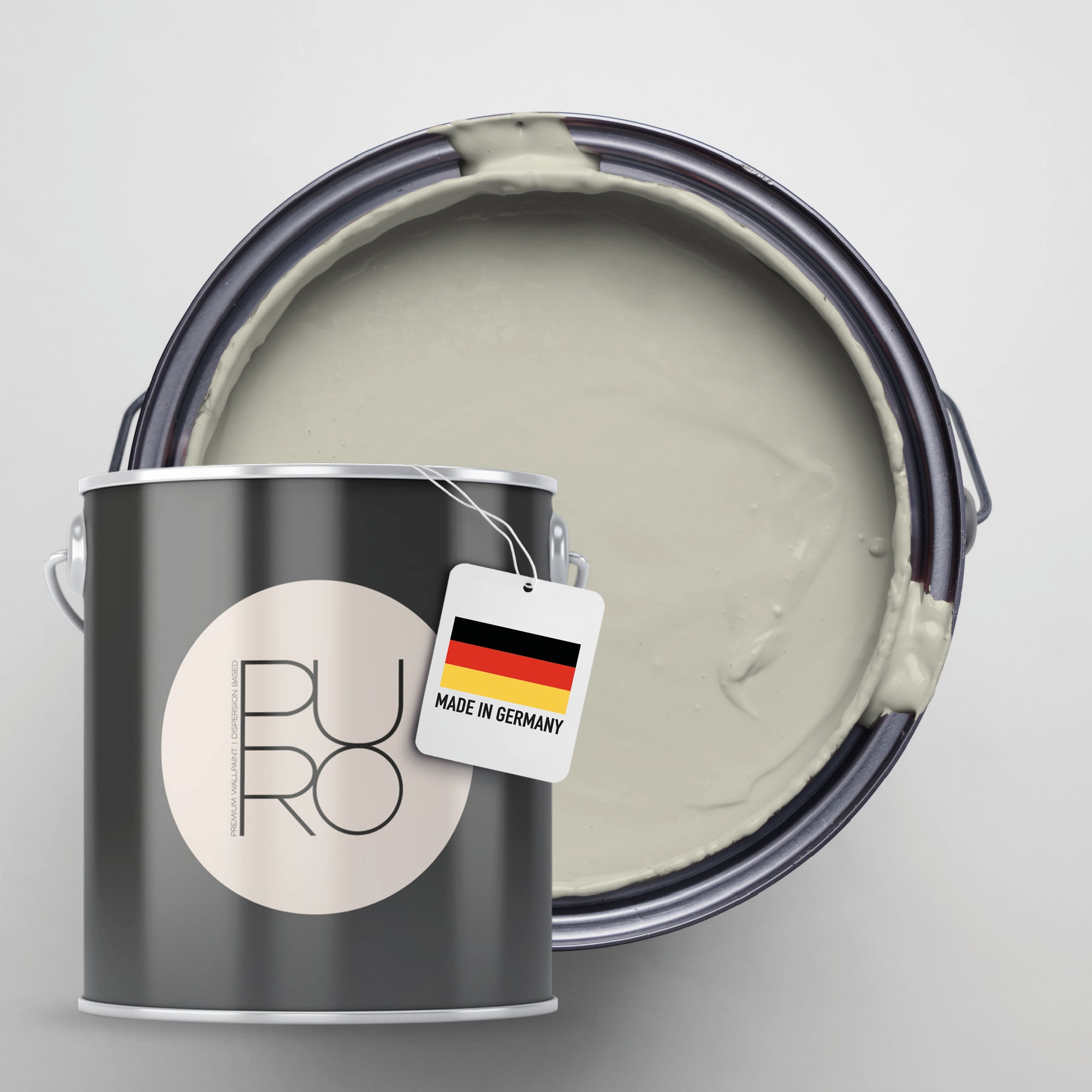 A.S. Création Wandfarbe »Premium Innenwandfarbe PURO Tuchmatt calm taupe« ideal für Wohnzimmer, Schlafzimmer, Flur und Küche, Farbwelt Taupe