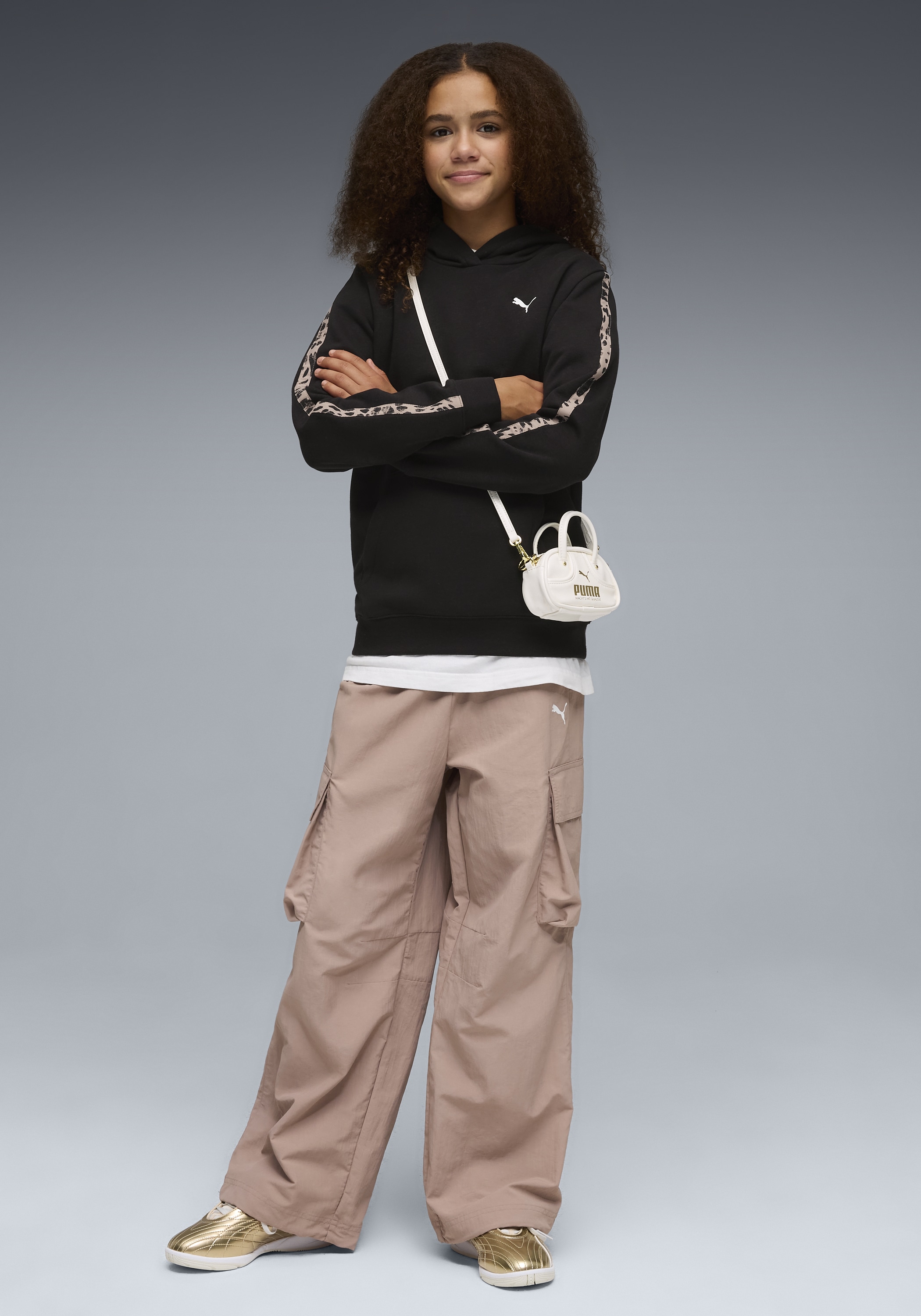 PUMA Kapuzensweatshirt »ESS GRAPHIC ANIMAL HOODIE TR G«, für Jugendliche, sportlicher Stil, mit Kapuze, mit Kängurutasche
