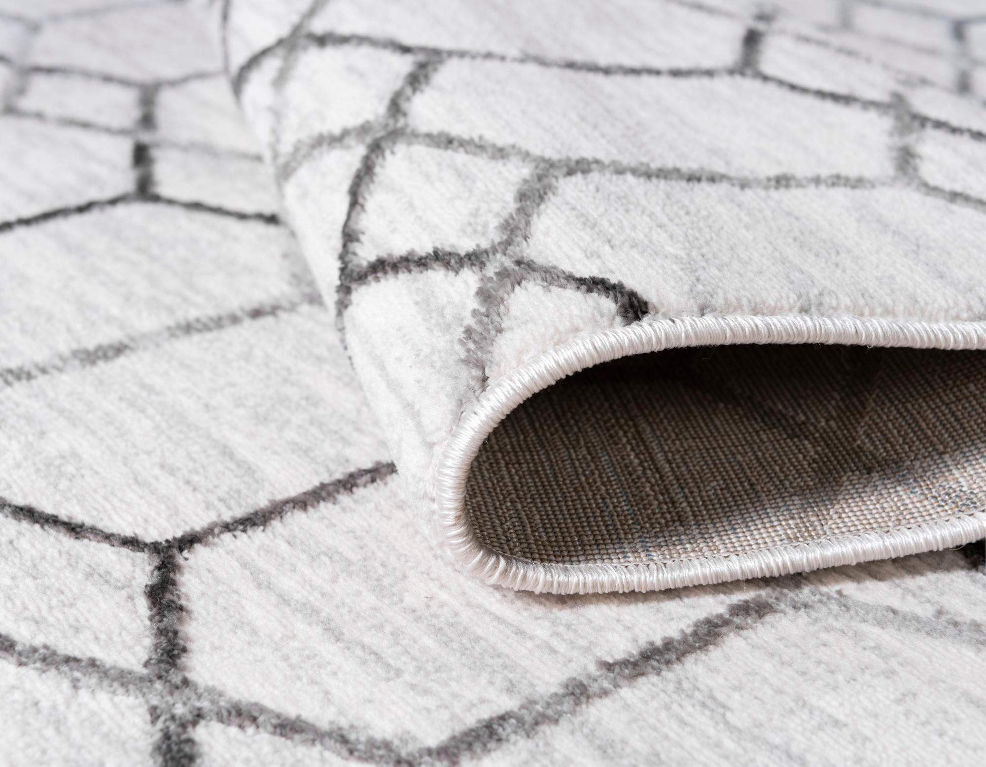 Myflair Möbel & Accessoires Teppich »Titan Trellis, LAGERRÄUMUNG!« rechteckig 13 mm Höhe Kurzflor, gewebt, modernes geometrisches Design