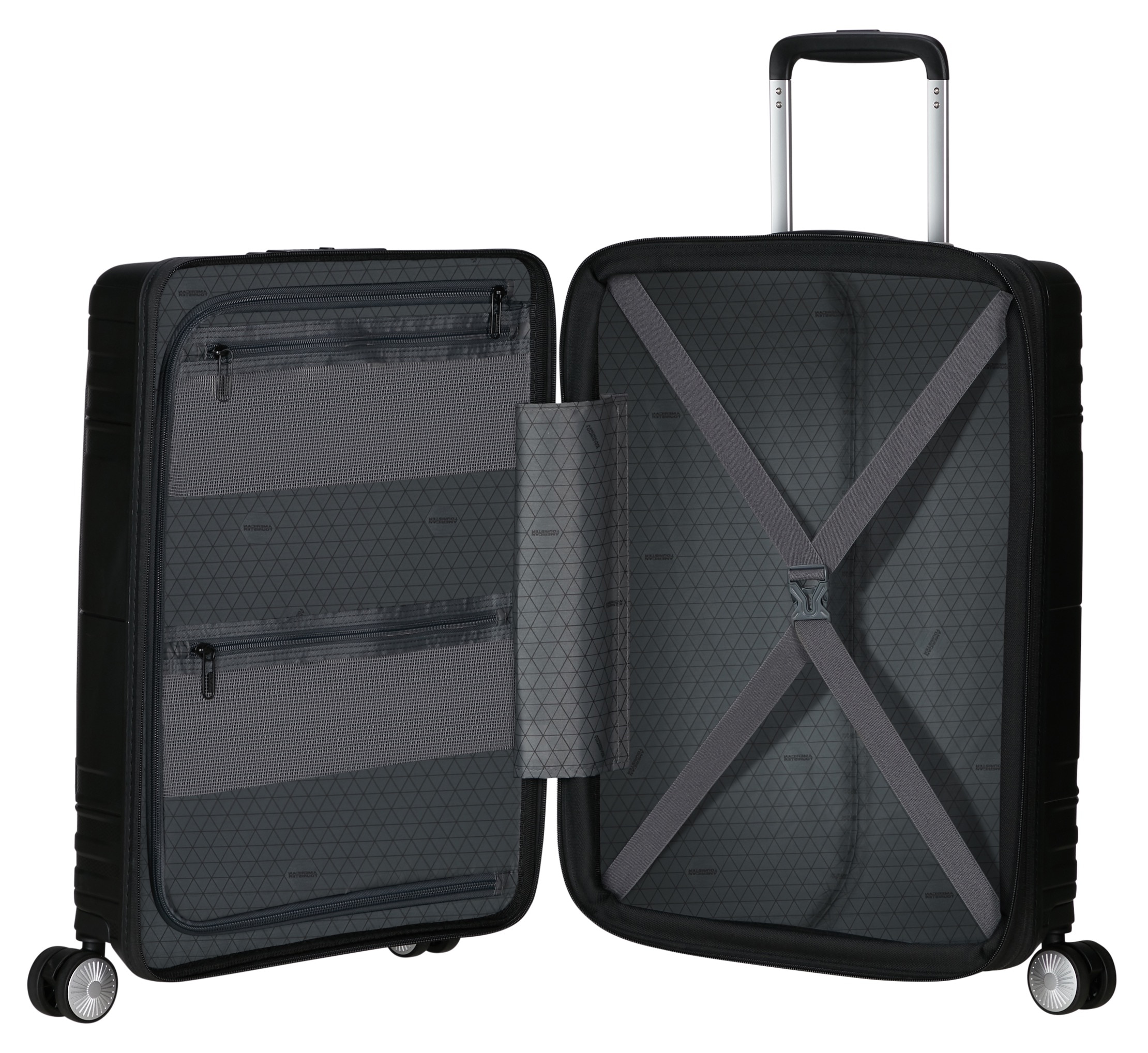 American Tourister® Handgepäck-Trolley »HELLO CABIN 55«, 4 Rollen, Handgepäck-Koffer Reisegepäck Koffer TSA-Zahlenschloss