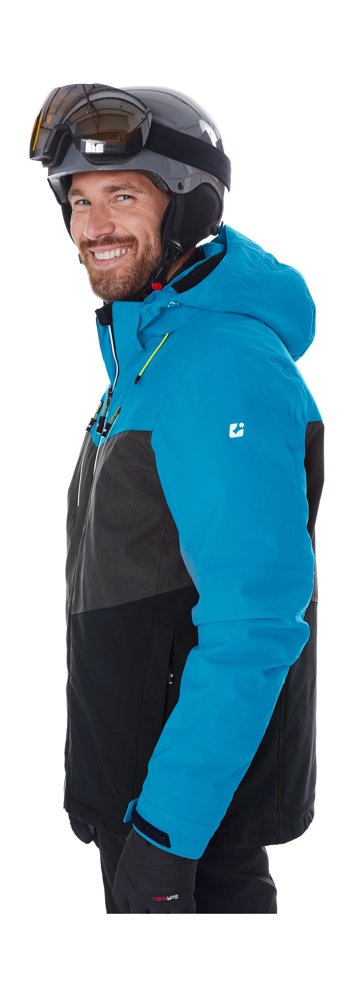 Killtec Skijacke »KSW 45 MN SKI JCKT« Trendige, wasserdichte Skijacke mit abnehmbarer Kapuze und Schneefang