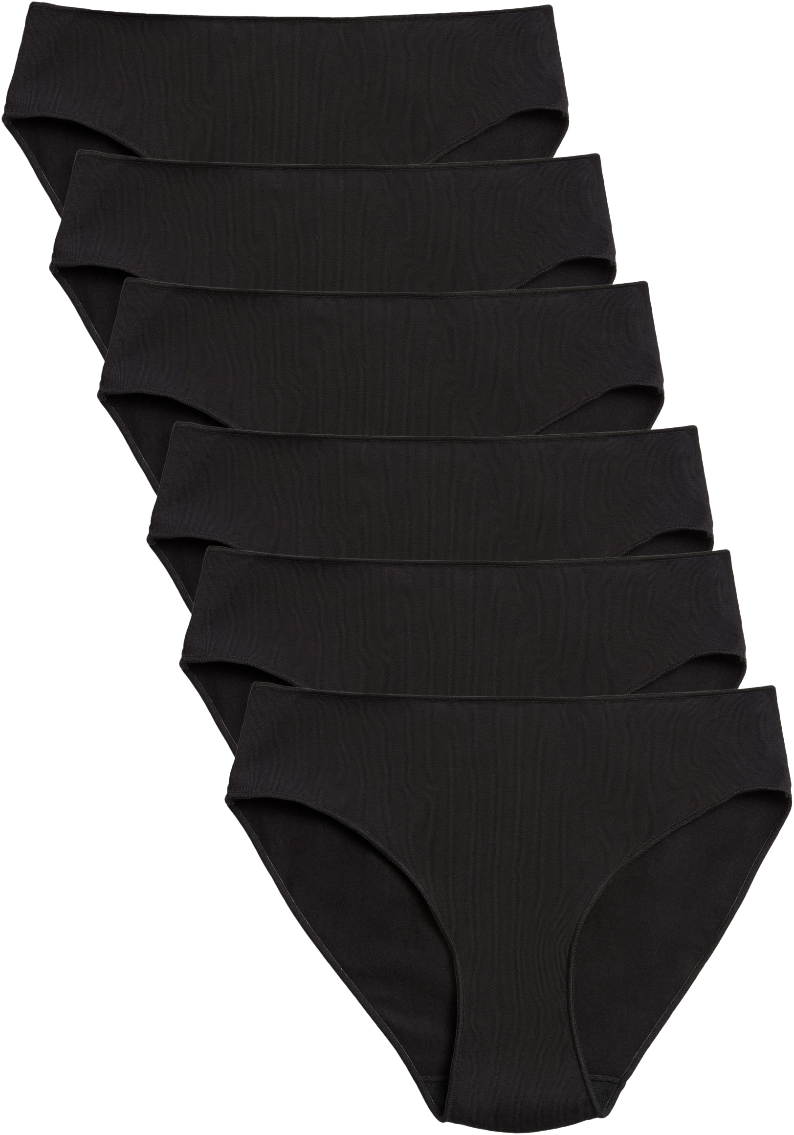 YSABEL MORA Midislip »BASIC COLLECTION COTTON«, (6er Pack), mit hauchzarten Materialien gefertigt