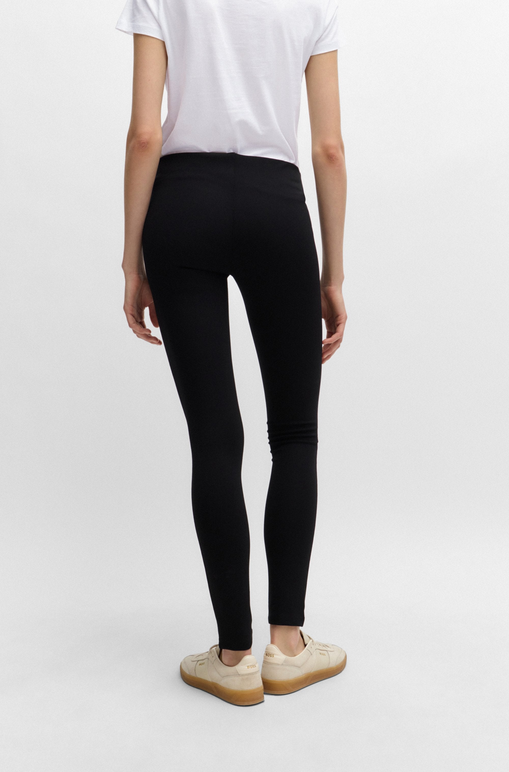 BOSS ORANGE Leggings »Estretch Premium Damenmode«, Naht-Details auf der Vorderseite