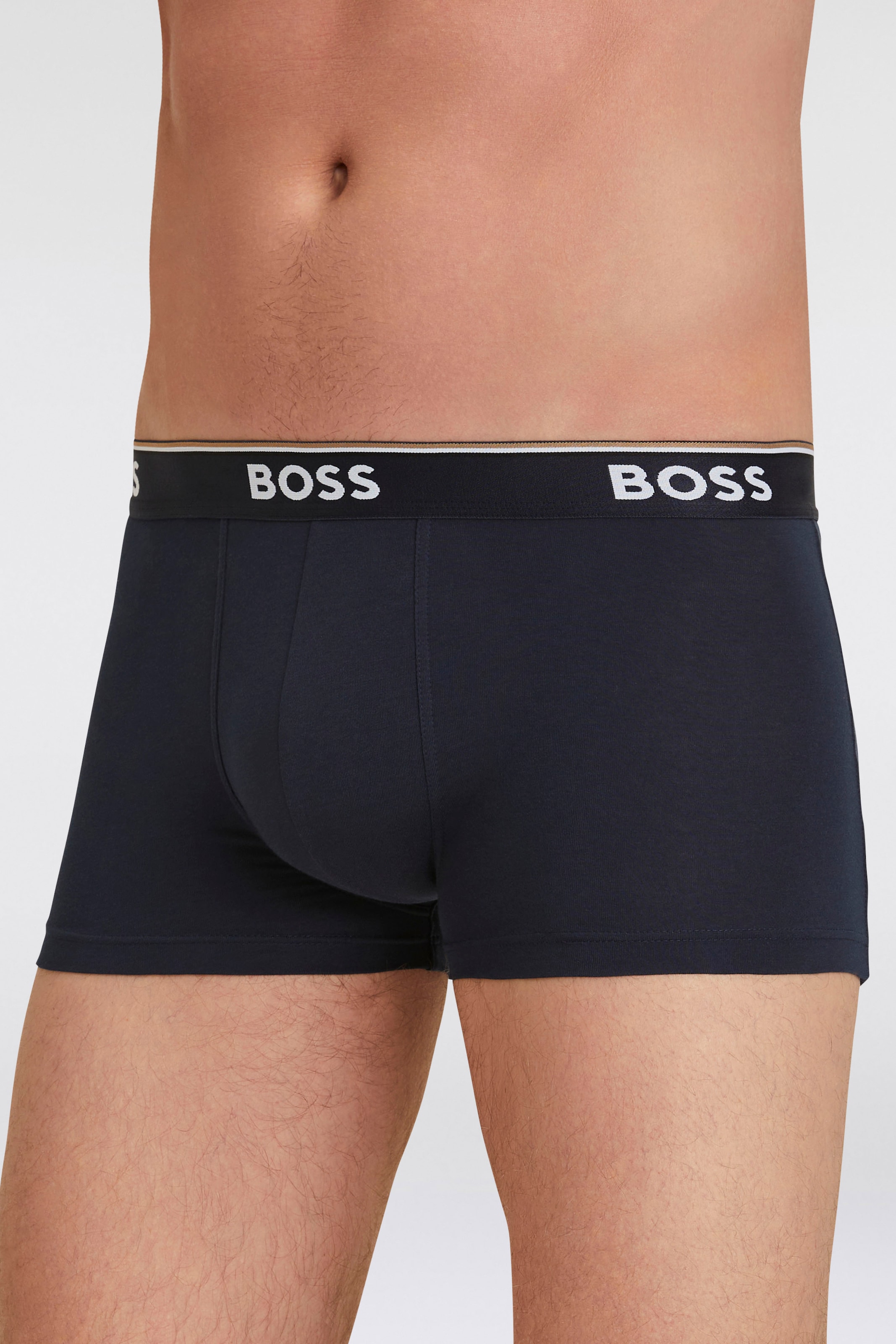BOSS Boxer »TRUNK 3 PACK«, (3 St.), BOSS Schriftzug auf dem Bund