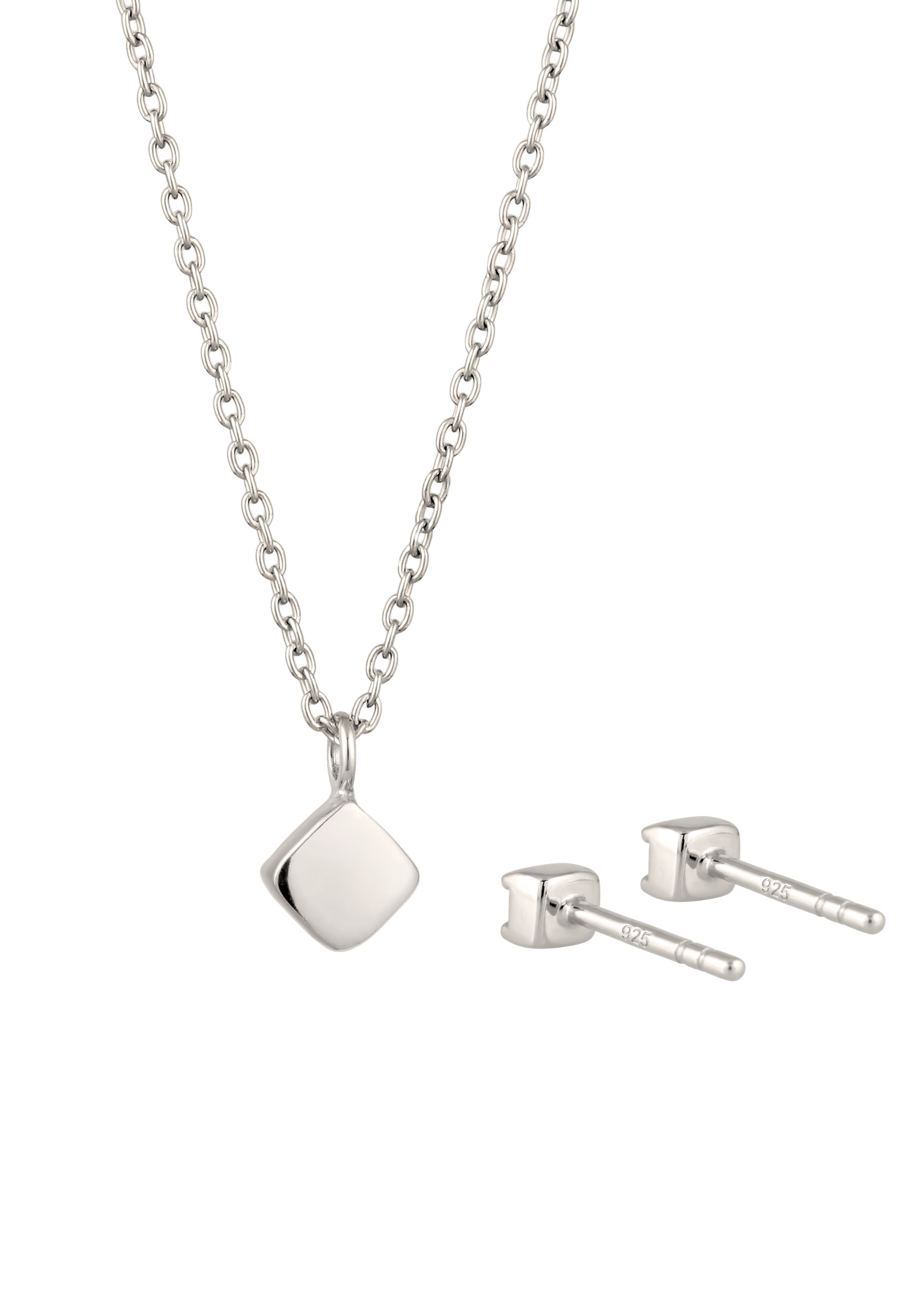 Elli Ohrring und Ketten Set »Schmuckset mit Kristallen von Swarovski® Weiß 925 Sterling Silber« ()