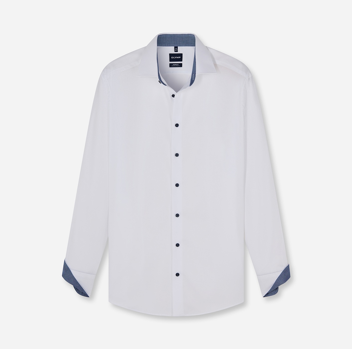 OLYMP Langarmhemd »Luxor« Businesshemd, New-Kentkragen, modern fit