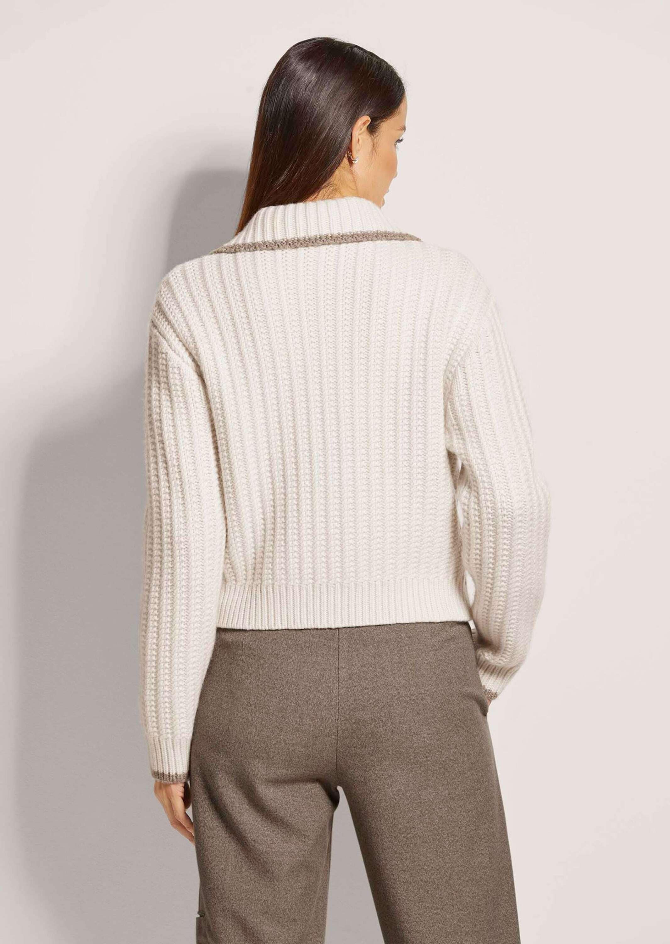 MADELEINE Strickjacke »Strickjacke Strickjacke mit Reißverschluss«