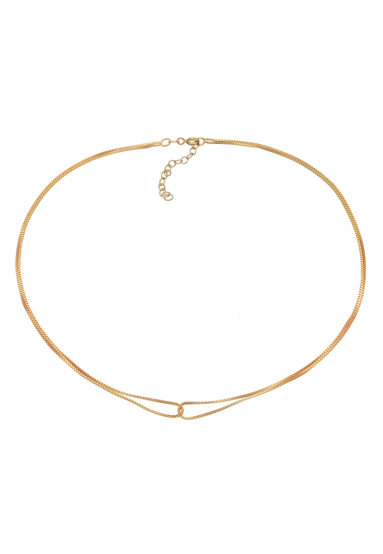 Elli Choker »Halskette Choker Verschlungen Venezianer 925 Silber«