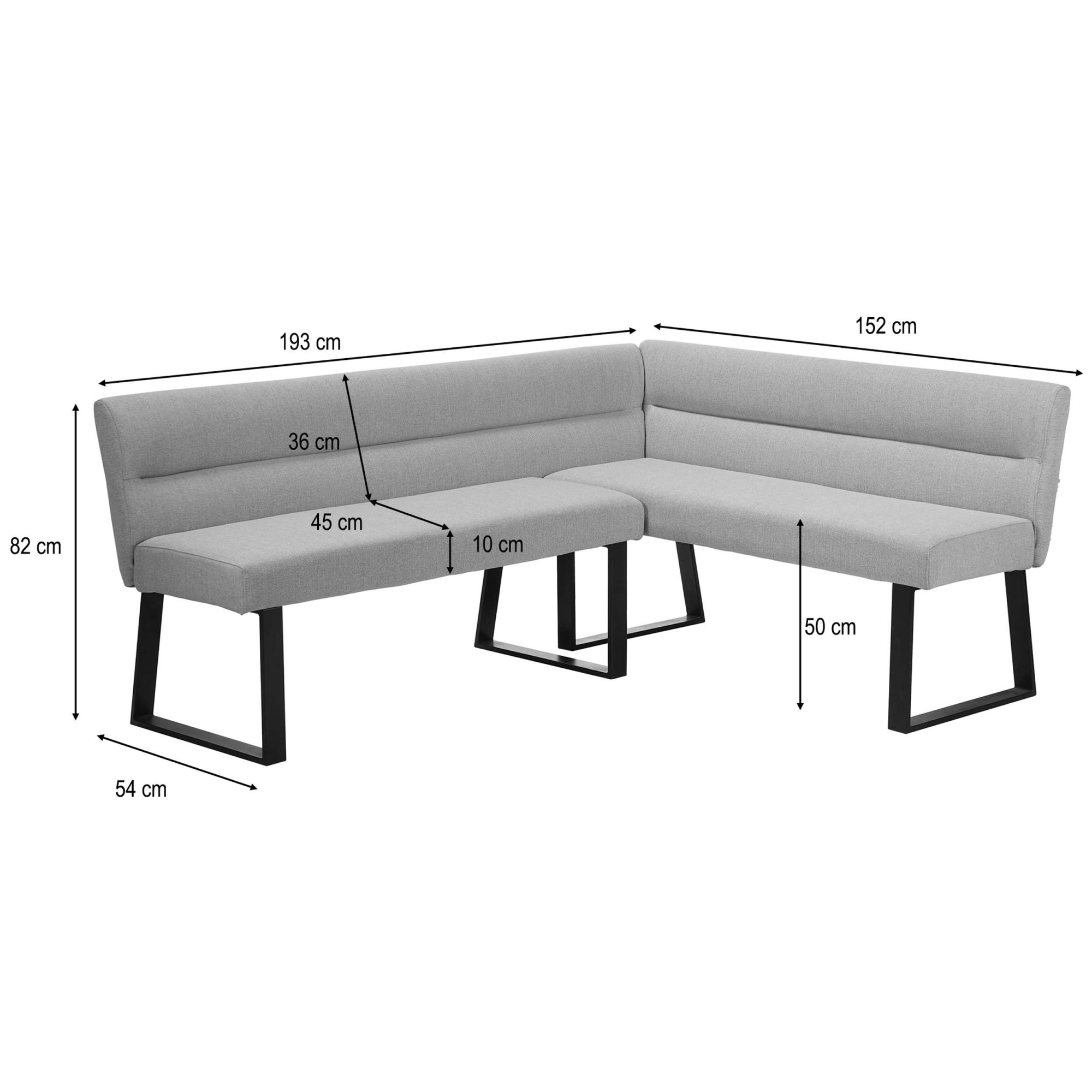 OTTO home Essbank »Ivanna« gepolsterte Rückenlehne und Sitzfläche