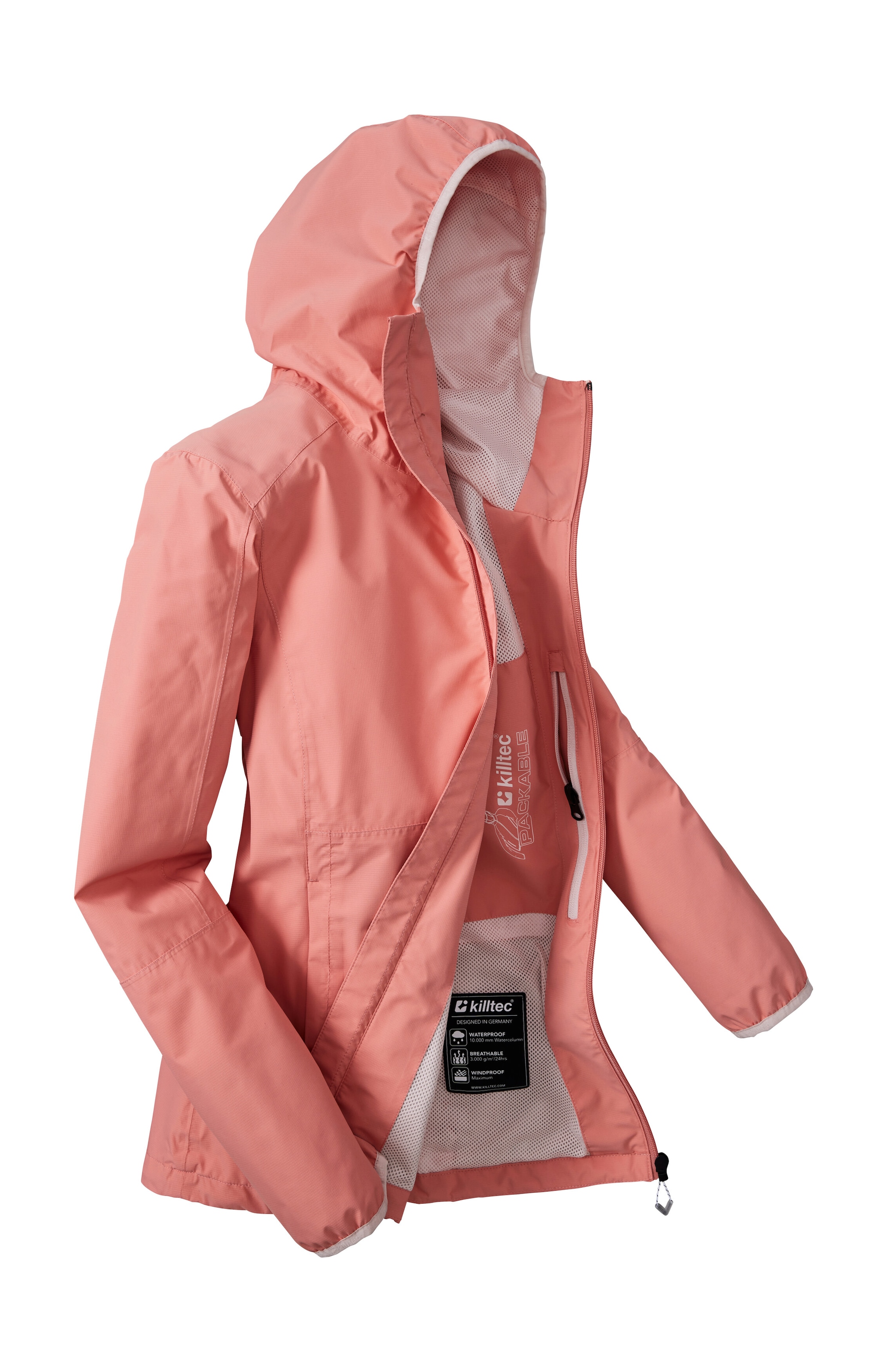 Killtec Funktionsjacke »KOS 73 WMN JCKT« Wind- und wasserdicht, atmungsaktiv, packbar, verstellbar
