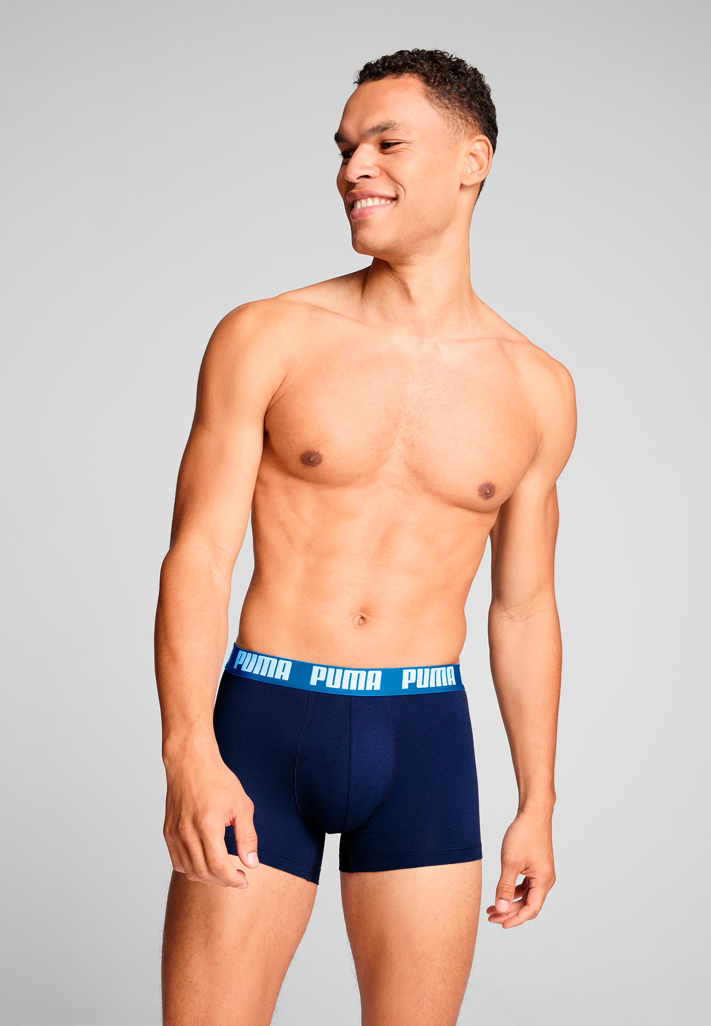 PUMA Boxershorts »PUMA MEN EVERYDAY BASIC BOXERS 2P« Packung, 2er Pack,  mit Puma Webbund