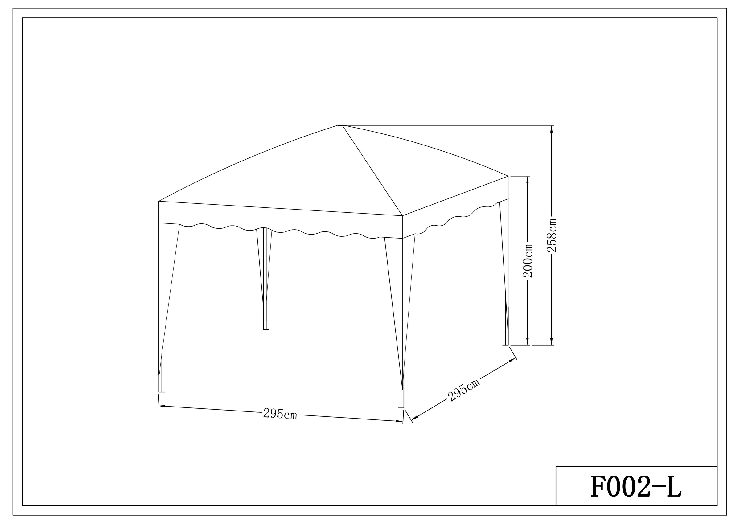 KONIFERA Faltpavillon »Valencia« Festival & Partyzelt, einfacher Auf & Abbau BxT: 3x3m , inkl. Tasche