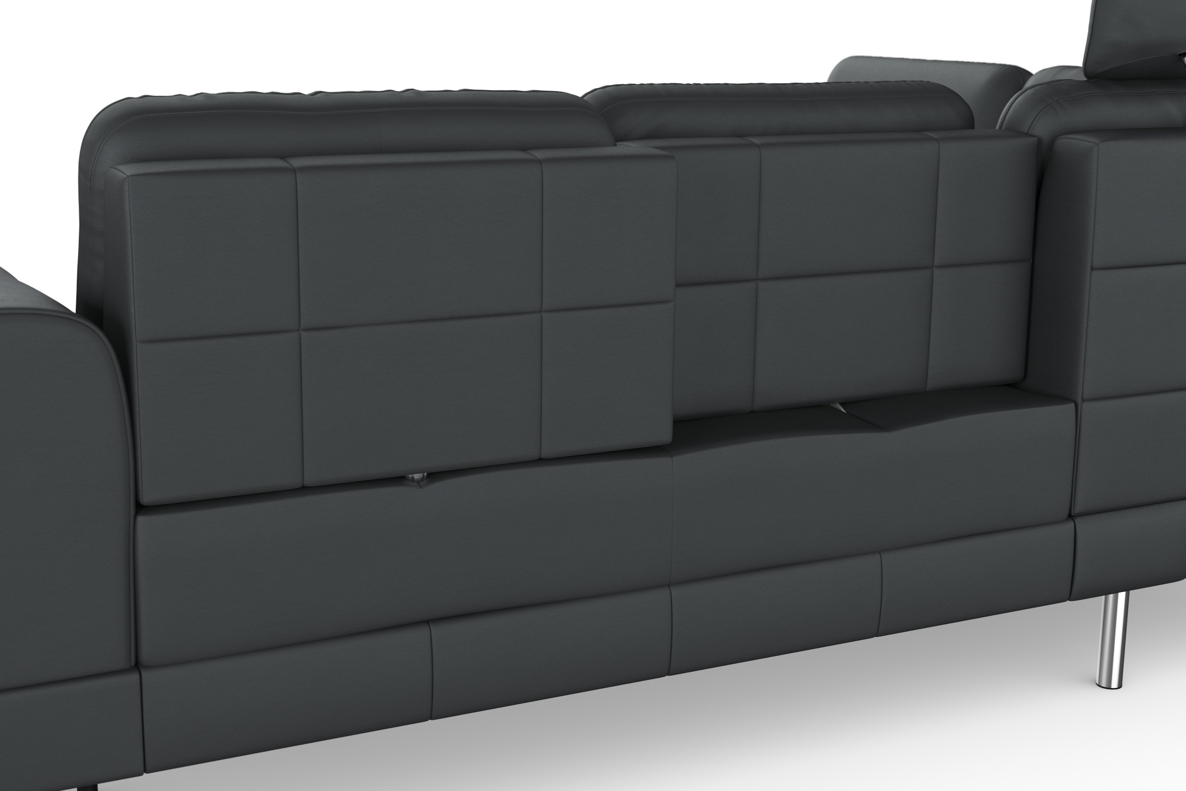 sit&more Ecksofa »Bendigo L-Form«, inklusive Sitztiefenverstellung, Bodenfreiheit 15 cm, in 2 Fußfarben