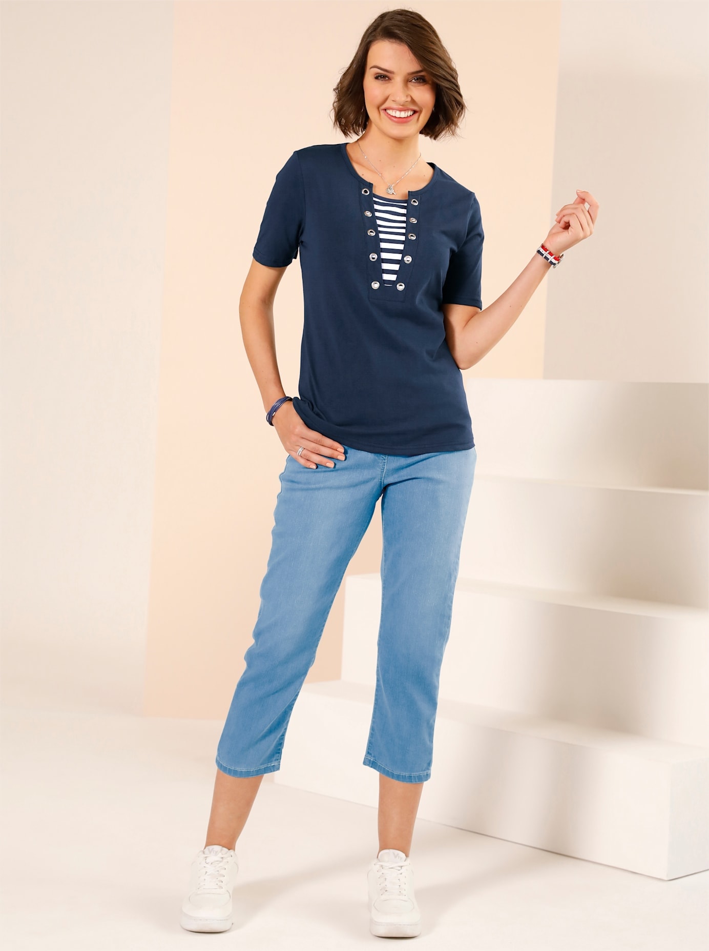 Classic Basics 3/4-Jeans, (1 tlg.)