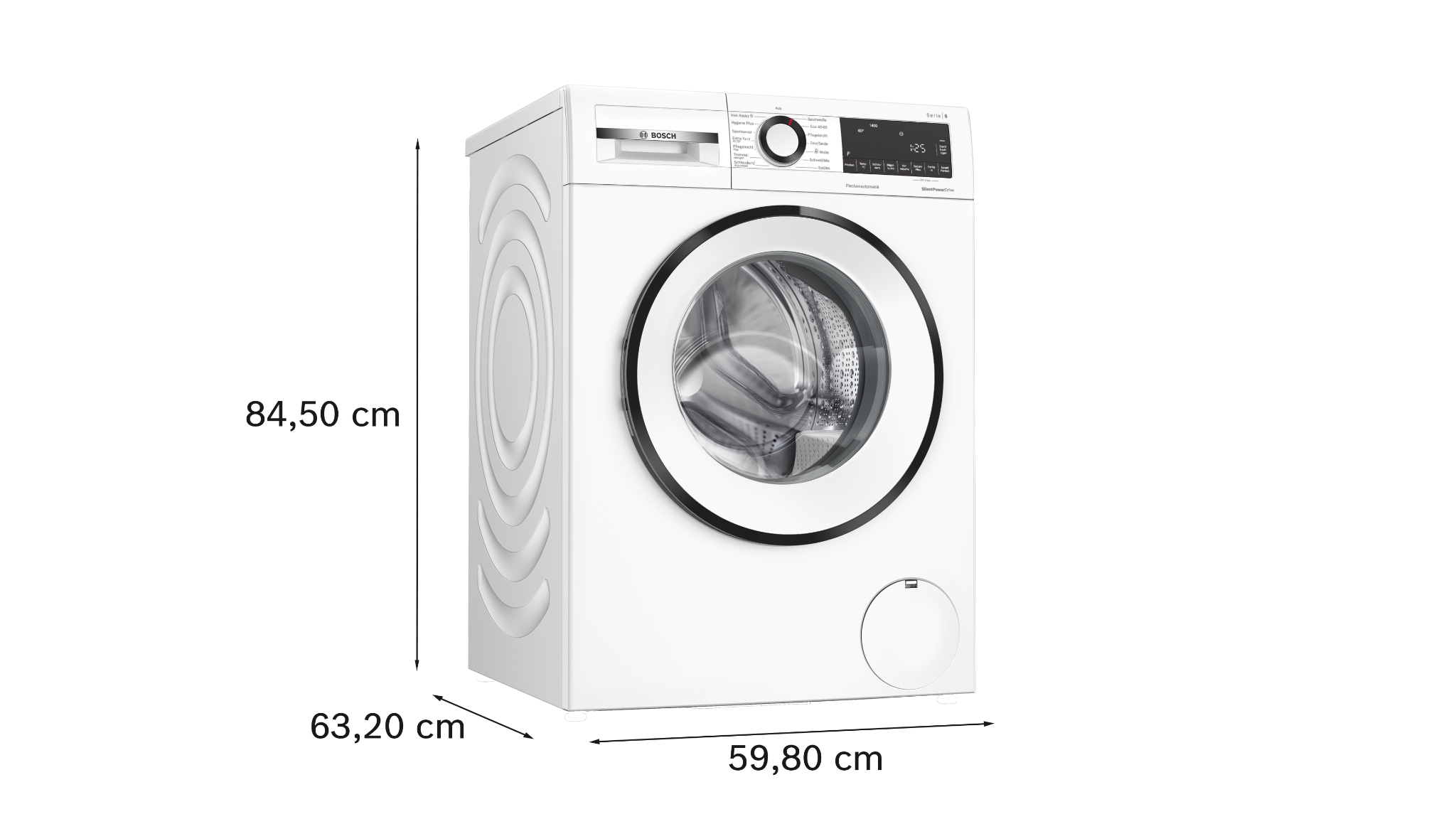 BOSCH Waschmaschine Serie 6 »WGG244ZV0« 9 kg 1400 U/min Knitter-Programm Iron Assist, Speed Perfect, Nachlegefunktion